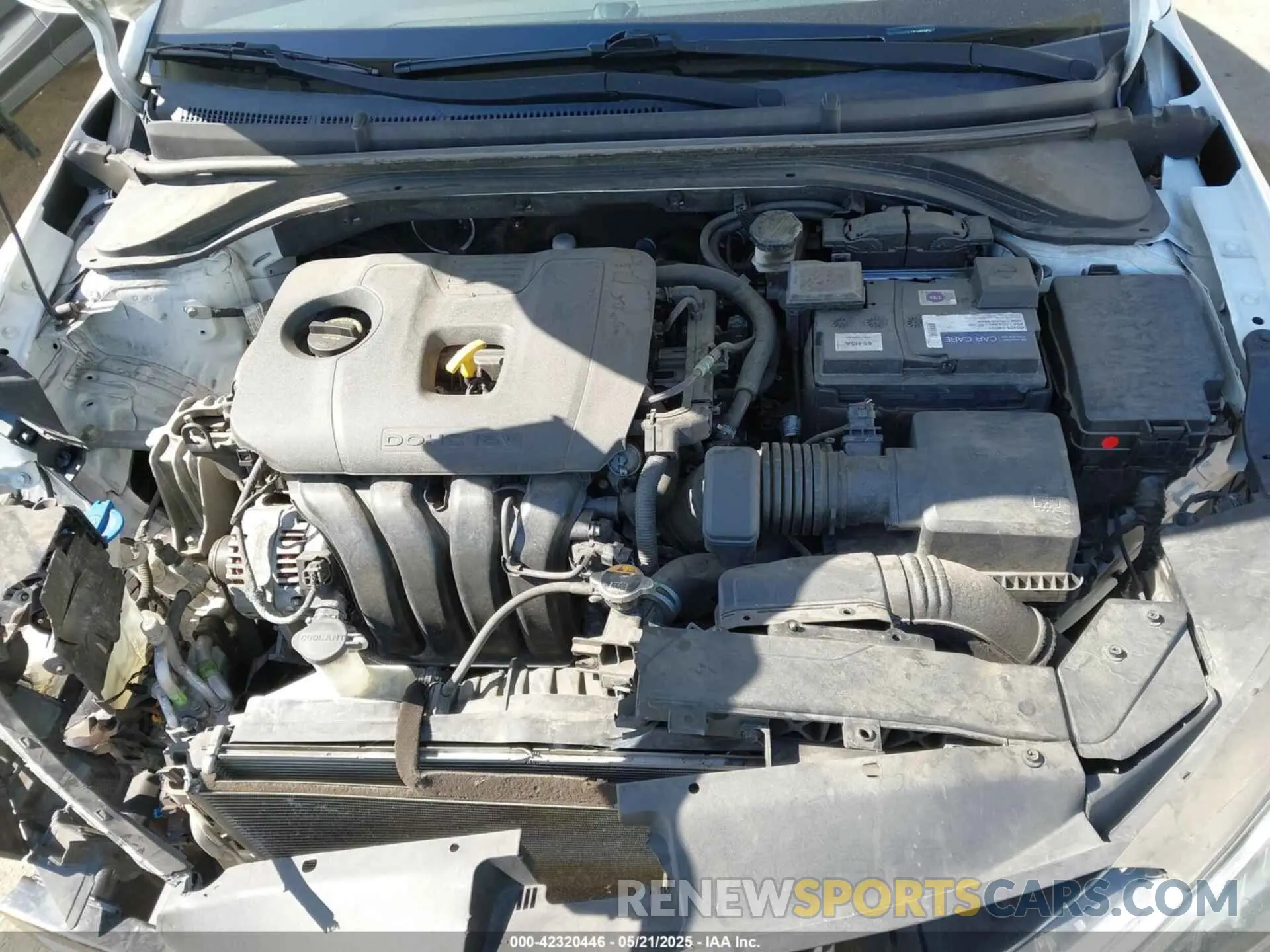 10 fotografías del automóvil dañado 5NPD74LF3LH503856 HYUNDAI ELANTRA 2020