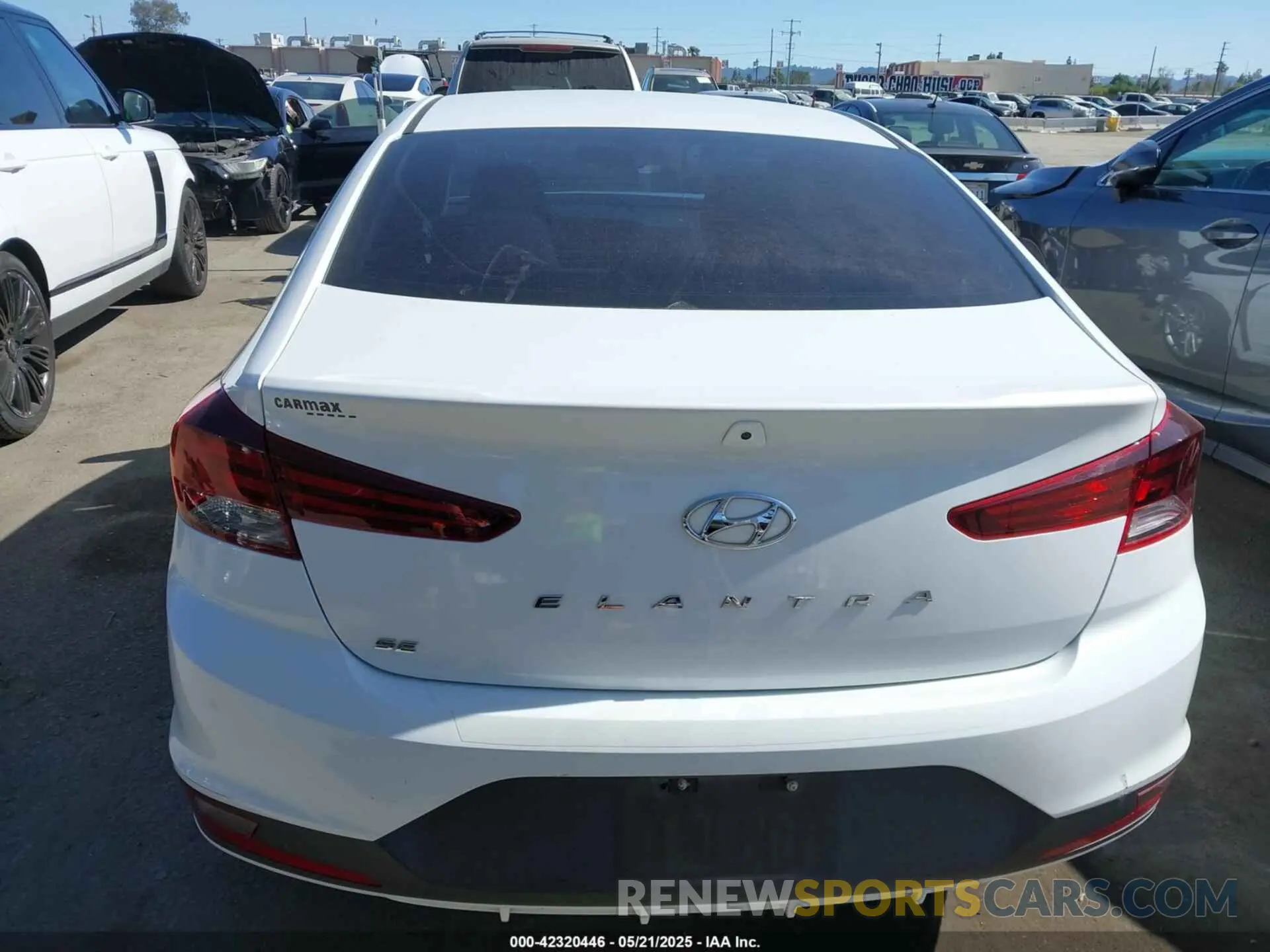 16 fotografías del automóvil dañado 5NPD74LF3LH503856 HYUNDAI ELANTRA 2020