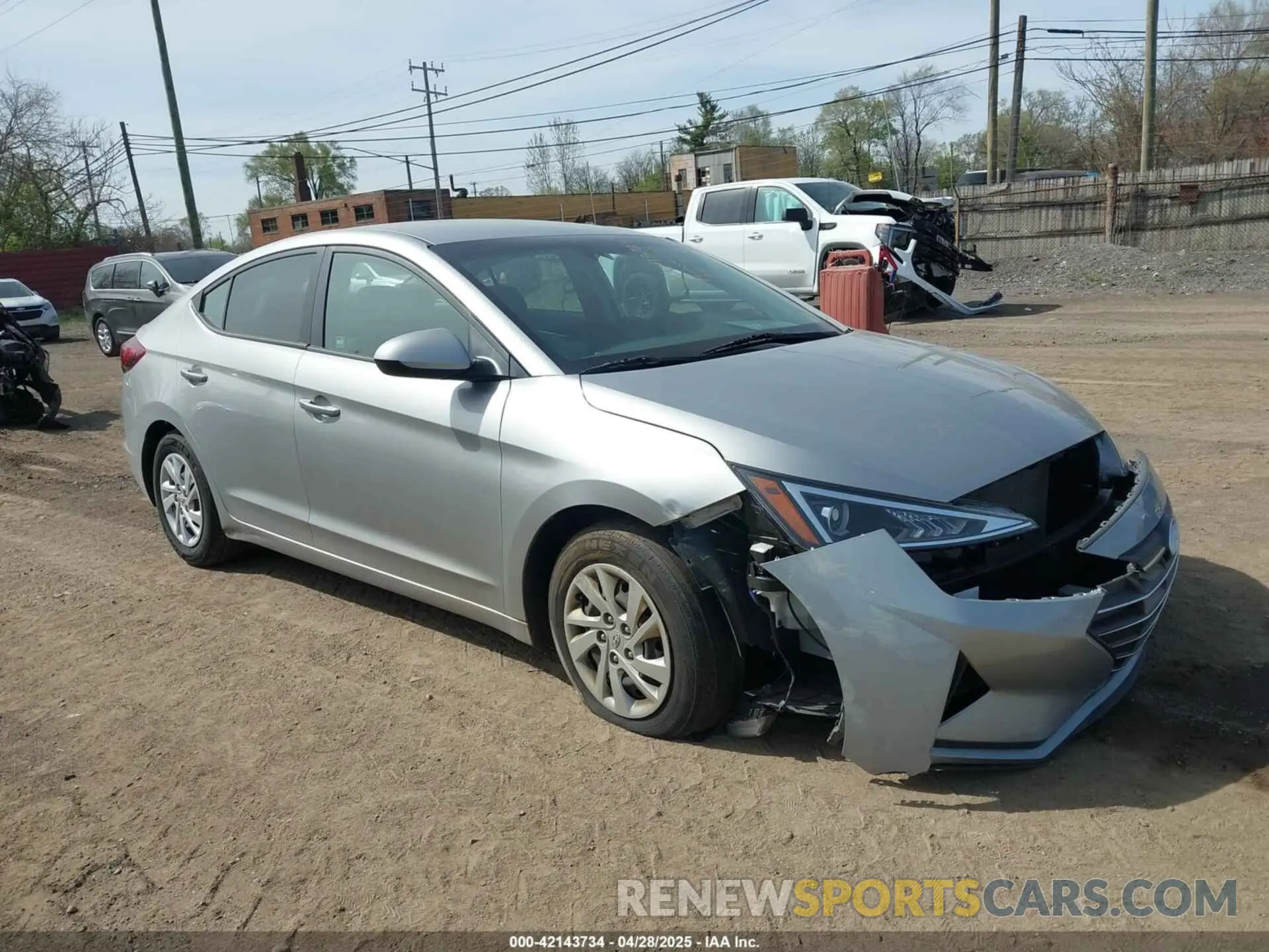 1 fotografías del automóvil dañado 5NPD74LF3LH565371 HYUNDAI ELANTRA 2020