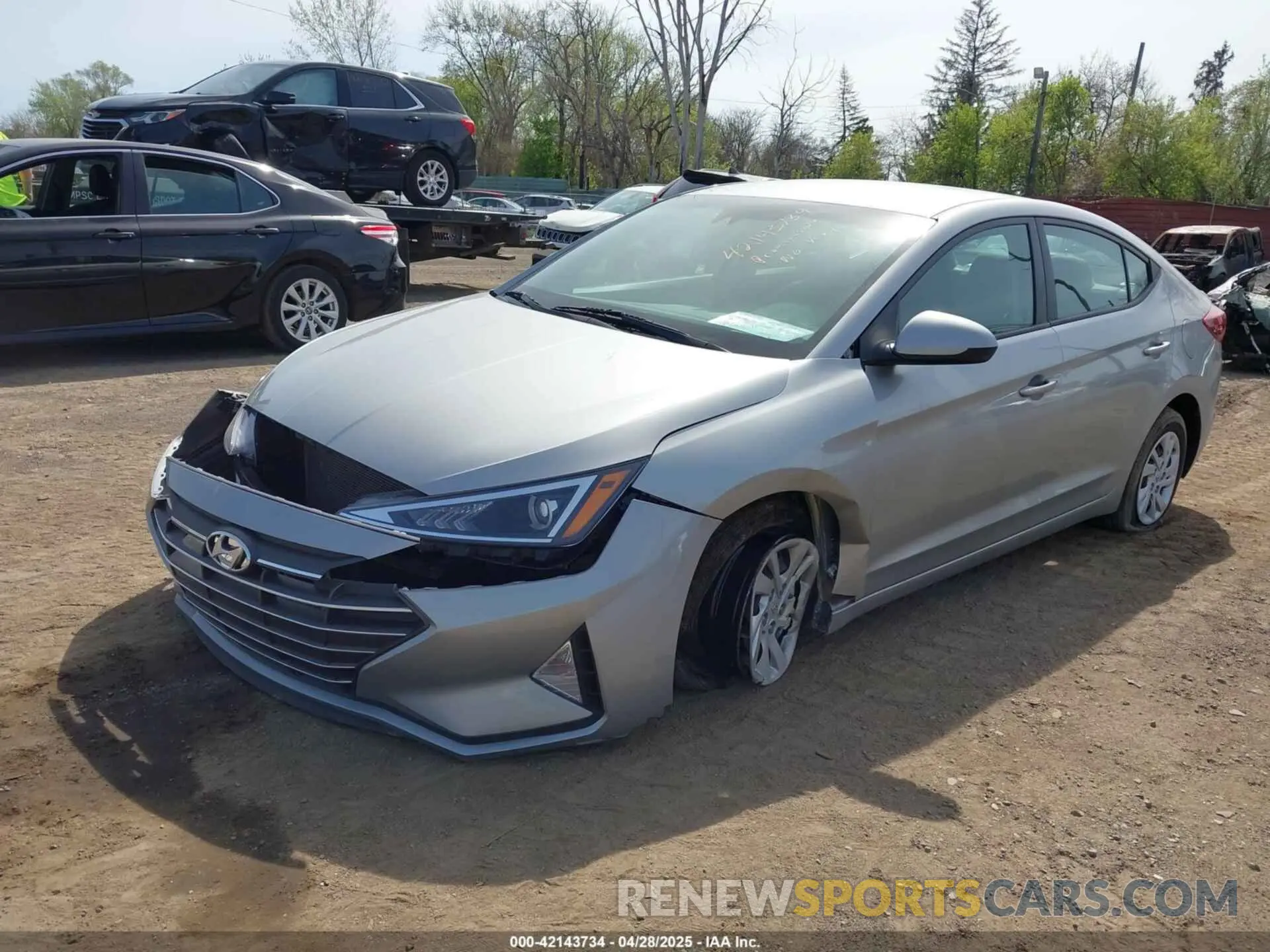 2 fotografías del automóvil dañado 5NPD74LF3LH565371 HYUNDAI ELANTRA 2020
