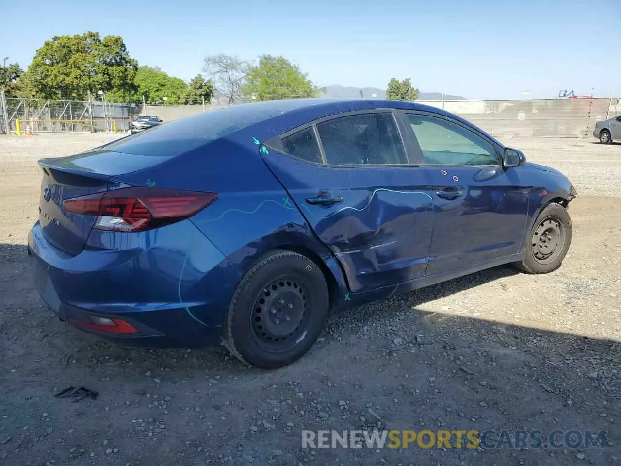 3 fotografías del automóvil dañado 5NPD74LF4LH512775 HYUNDAI ELANTRA 2020