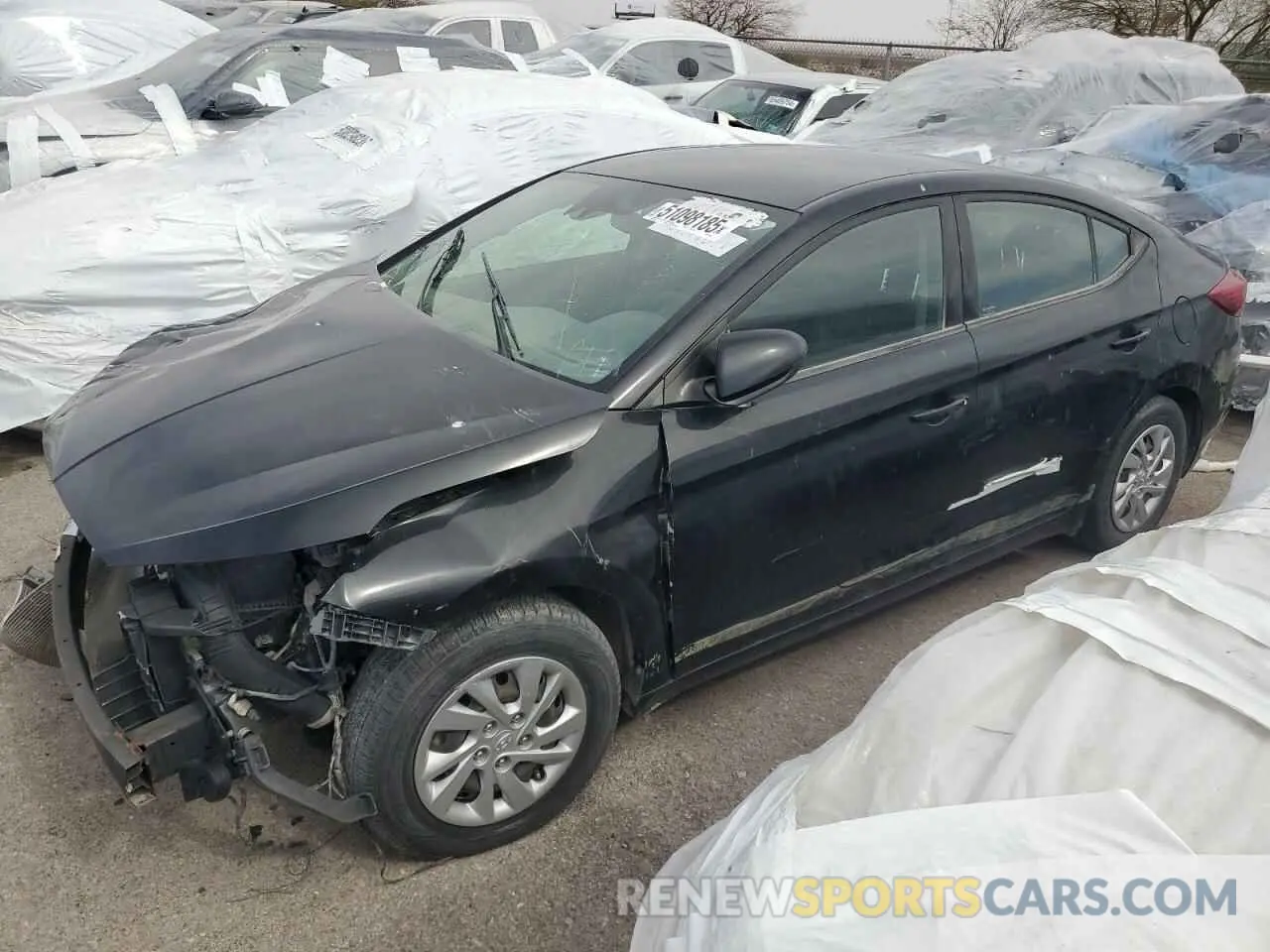 2 fotografías del automóvil dañado 5NPD74LF4LH543492 HYUNDAI ELANTRA 2020
