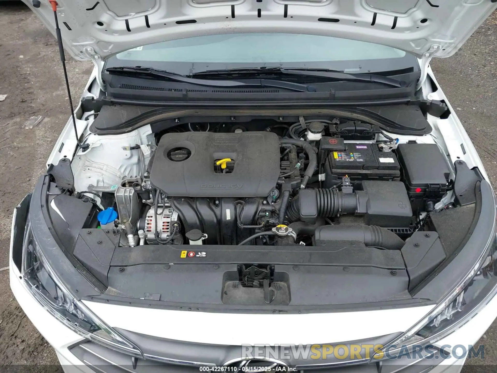 10 fotografías del automóvil dañado 5NPD74LF4LH548952 HYUNDAI ELANTRA 2020