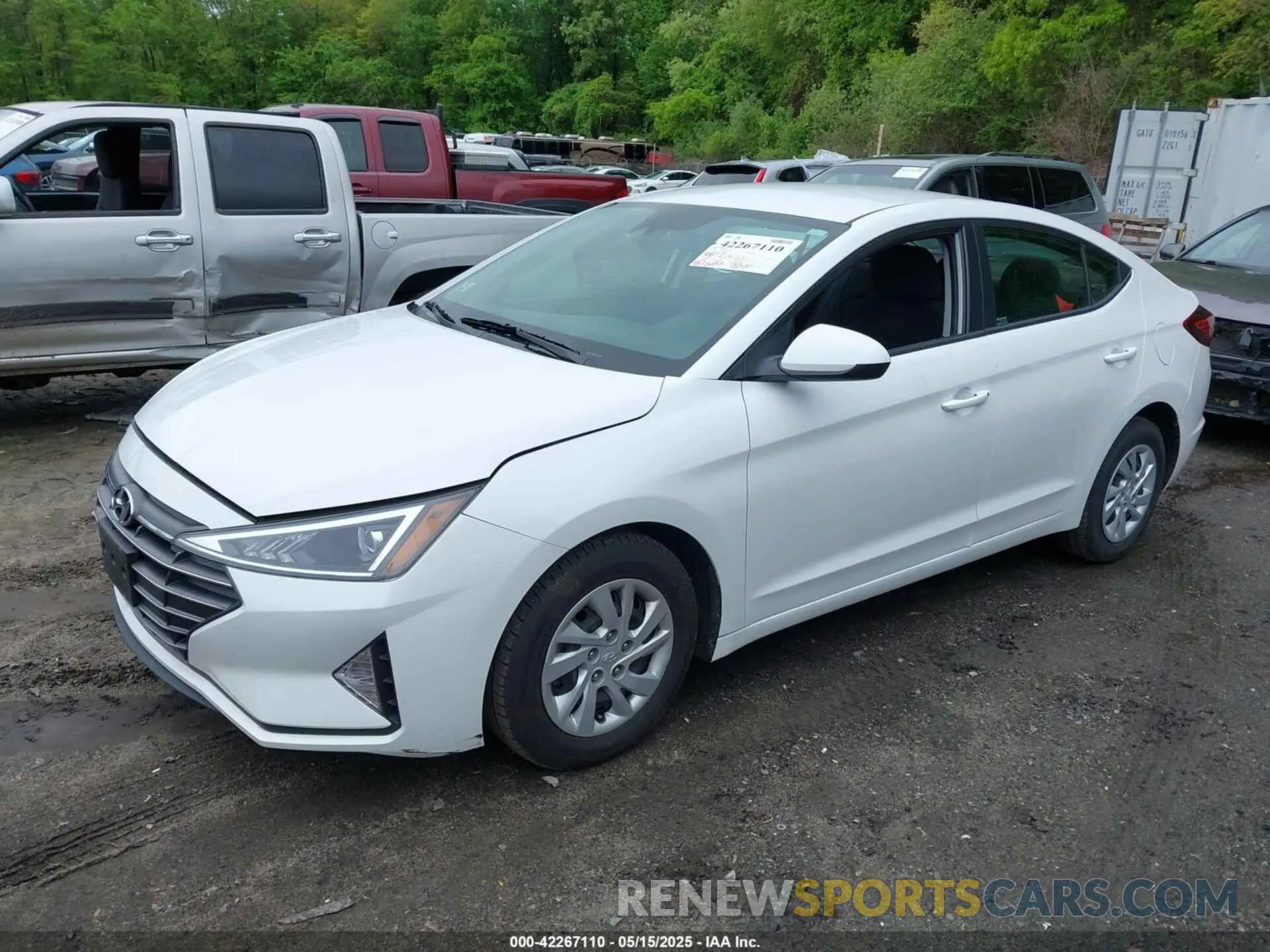 2 fotografías del automóvil dañado 5NPD74LF4LH548952 HYUNDAI ELANTRA 2020