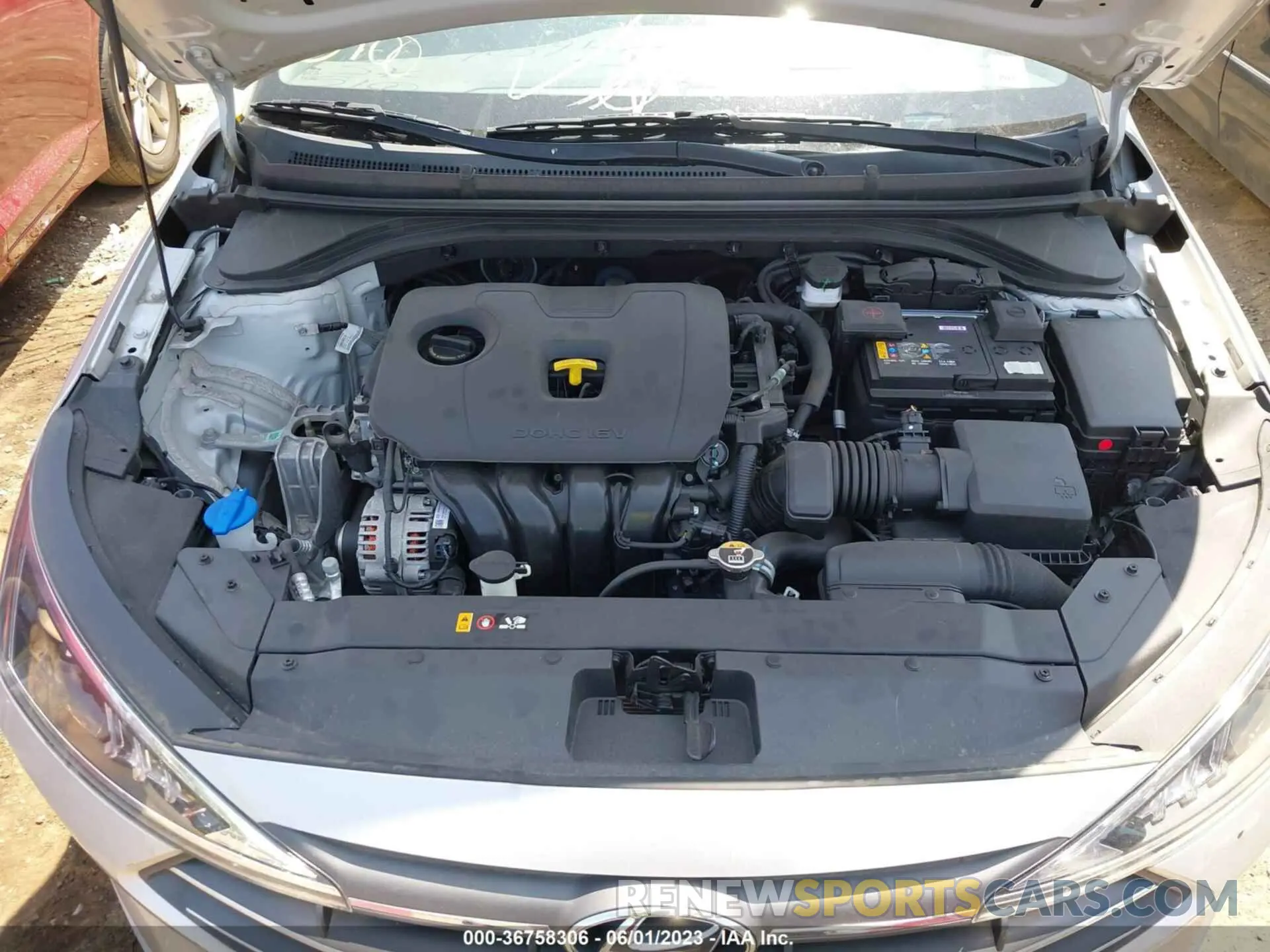 10 fotografías del automóvil dañado 5NPD74LF5LH529455 HYUNDAI ELANTRA 2020
