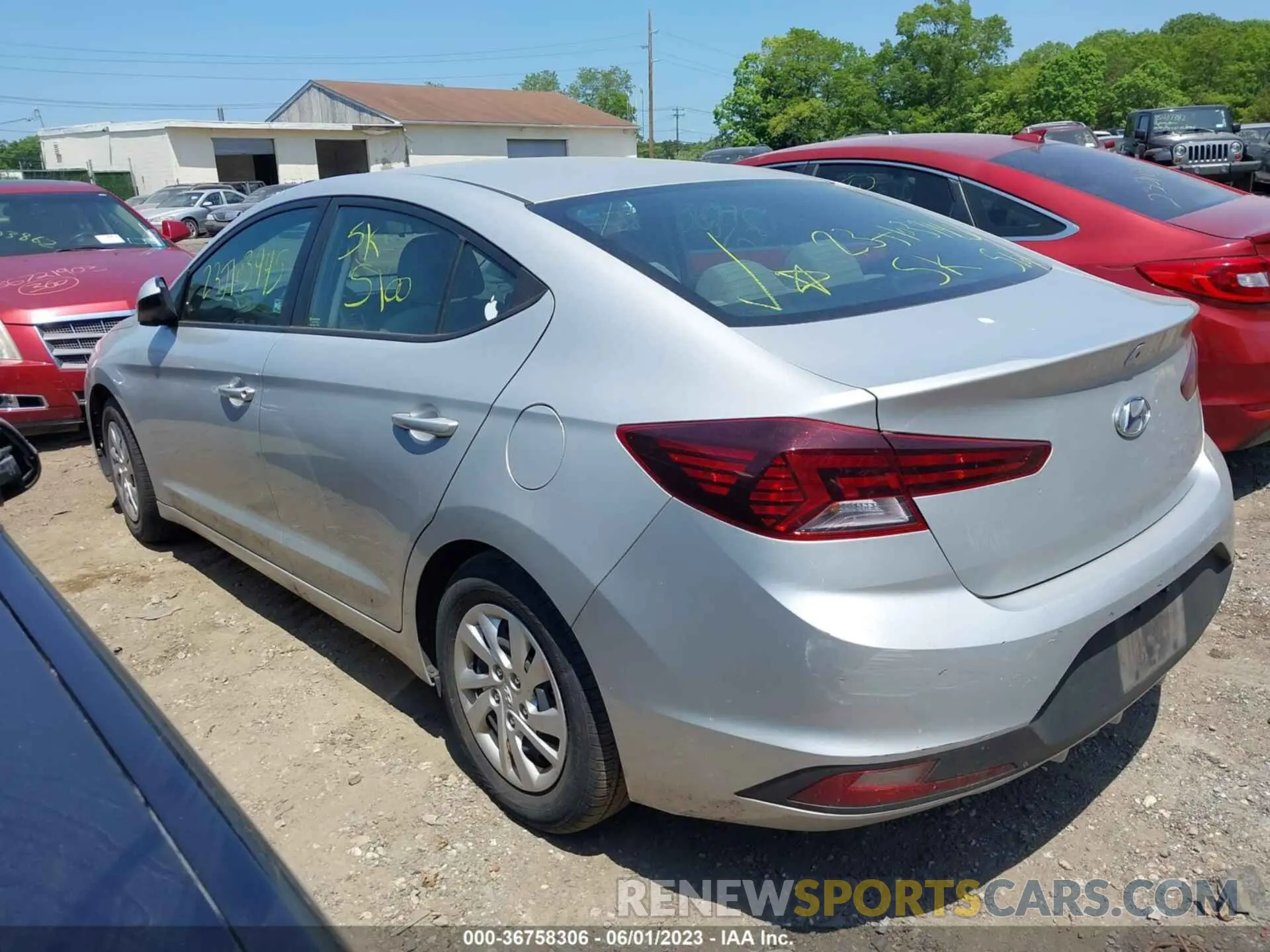 3 fotografías del automóvil dañado 5NPD74LF5LH529455 HYUNDAI ELANTRA 2020