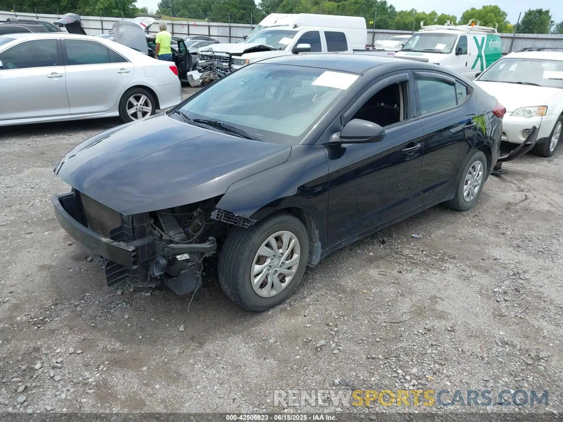 2 fotografías del automóvil dañado 5NPD74LF5LH541718 HYUNDAI ELANTRA 2020
