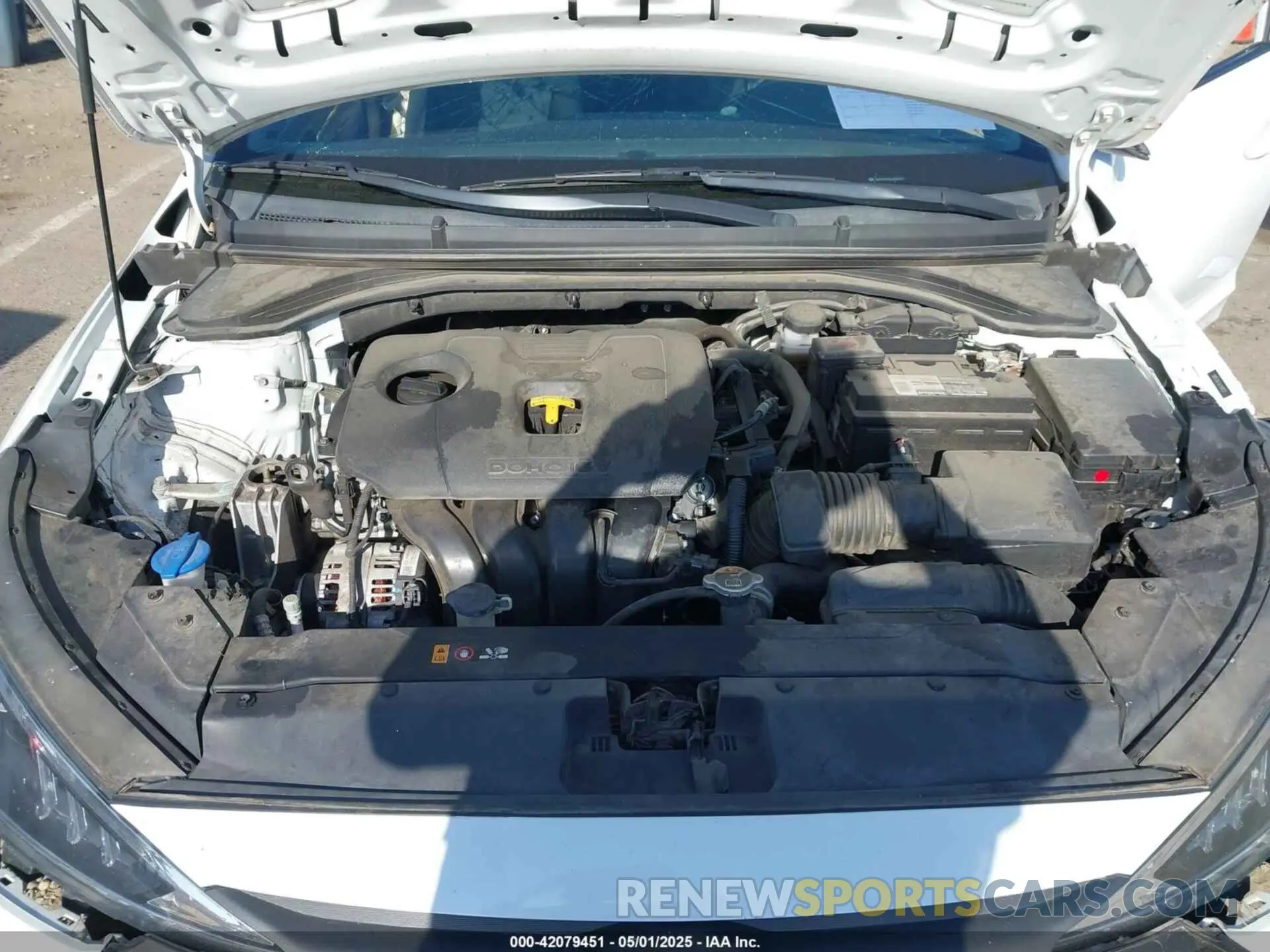 10 fotografías del automóvil dañado 5NPD74LF6LH589227 HYUNDAI ELANTRA 2020