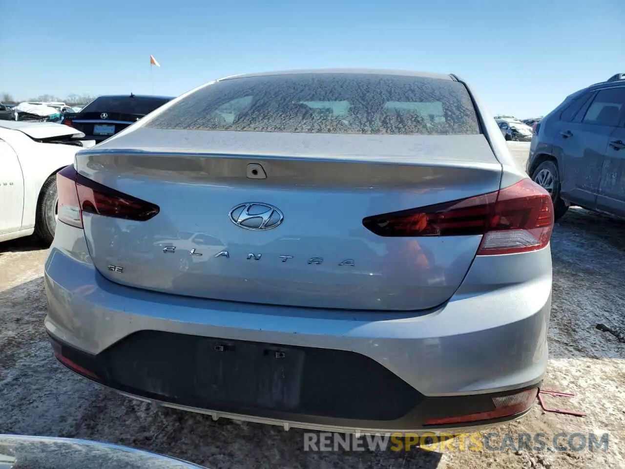 6 fotografías del automóvil dañado 5NPD74LF6LH594296 HYUNDAI ELANTRA 2020