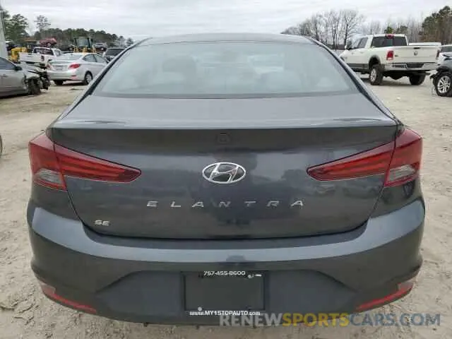 6 fotografías del automóvil dañado 5NPD74LF6LH613347 HYUNDAI ELANTRA 2020