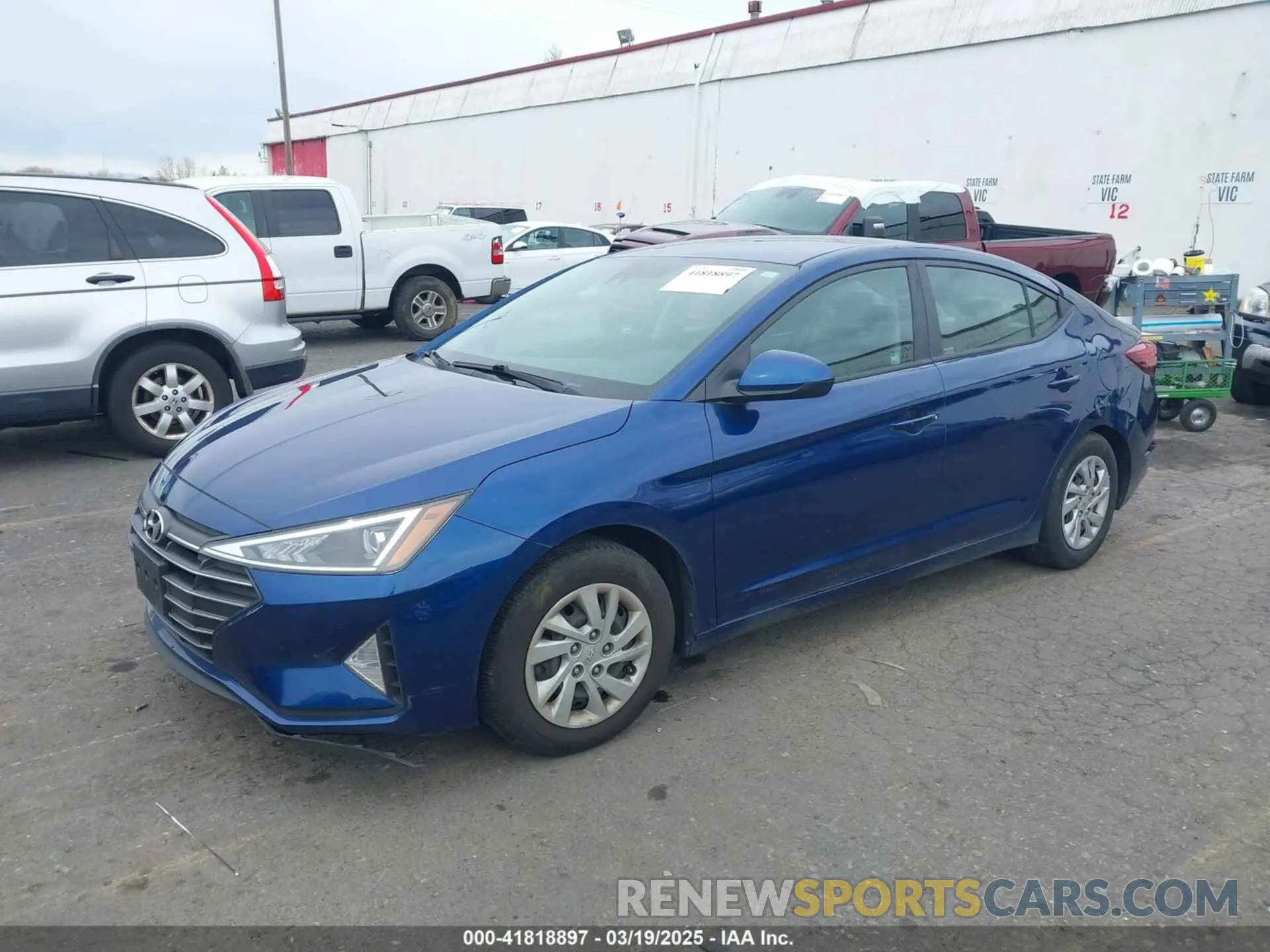 2 fotografías del automóvil dañado 5NPD74LF7LH510888 HYUNDAI ELANTRA 2020