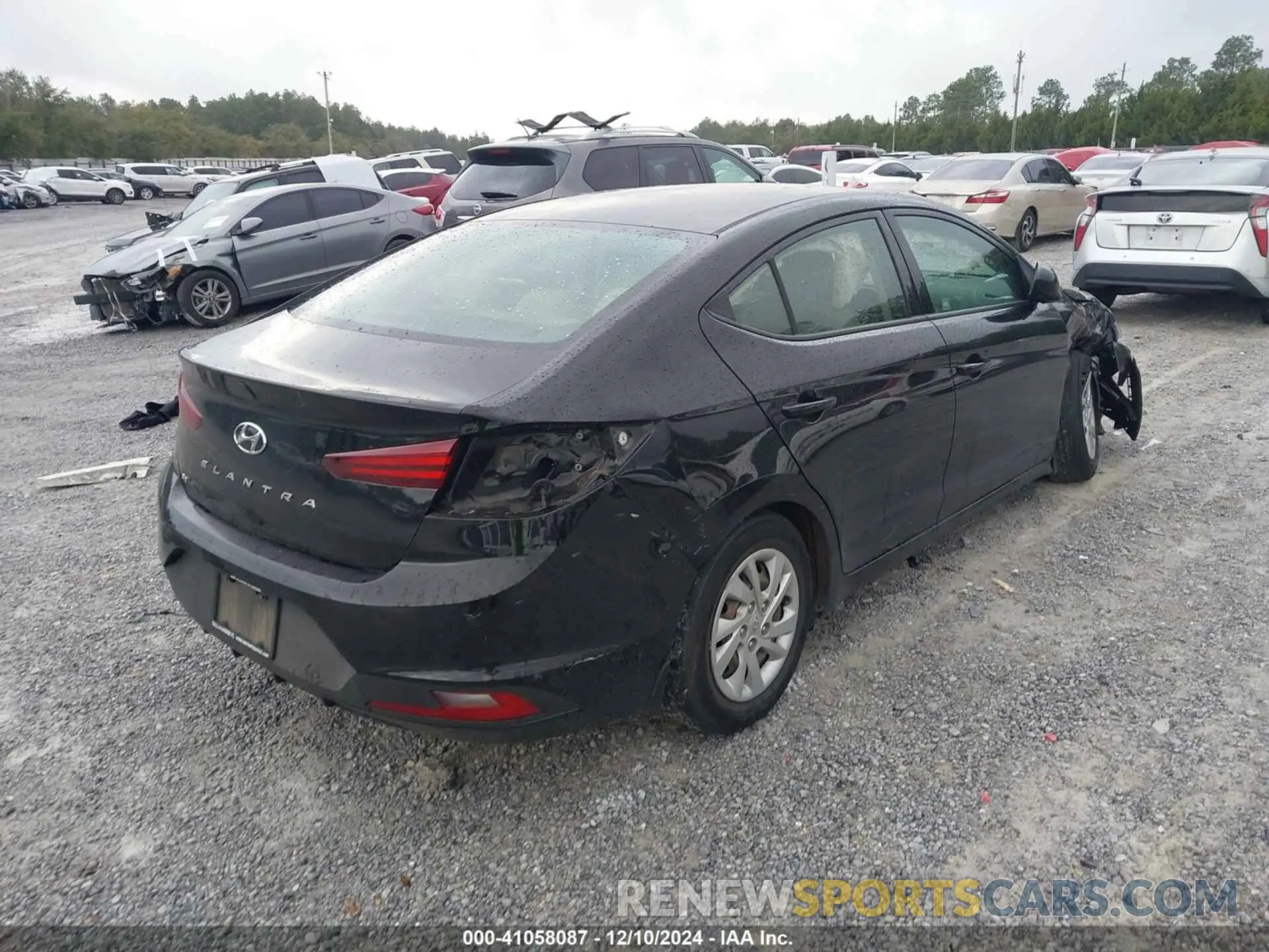 4 fotografías del automóvil dañado 5NPD74LF7LH610974 HYUNDAI ELANTRA 2020