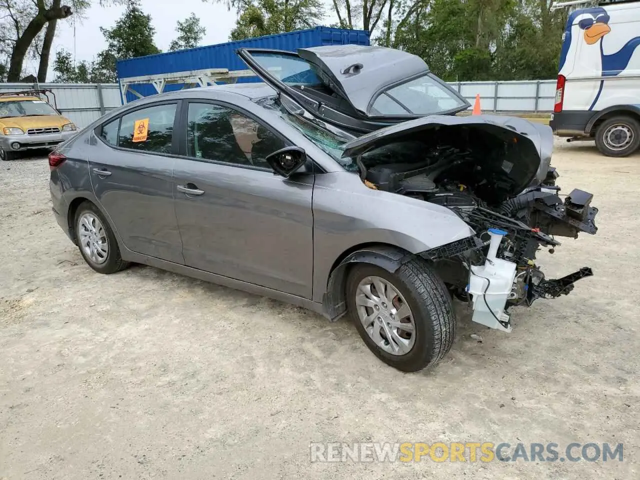 4 fotografías del automóvil dañado 5NPD74LF8LH525786 HYUNDAI ELANTRA 2020