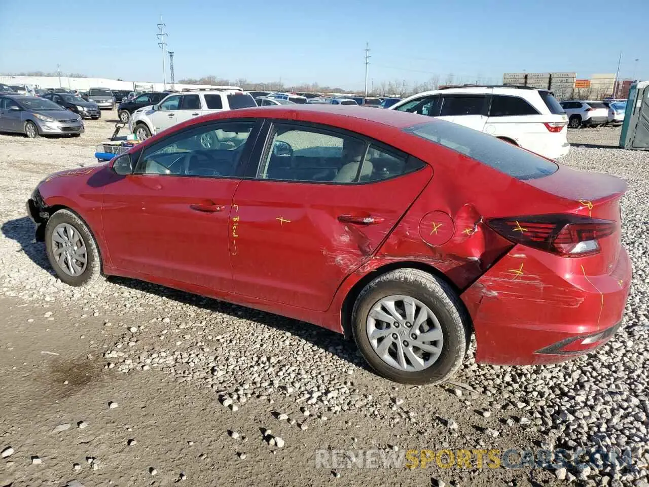 2 fotografías del automóvil dañado 5NPD74LF8LH599600 HYUNDAI ELANTRA 2020