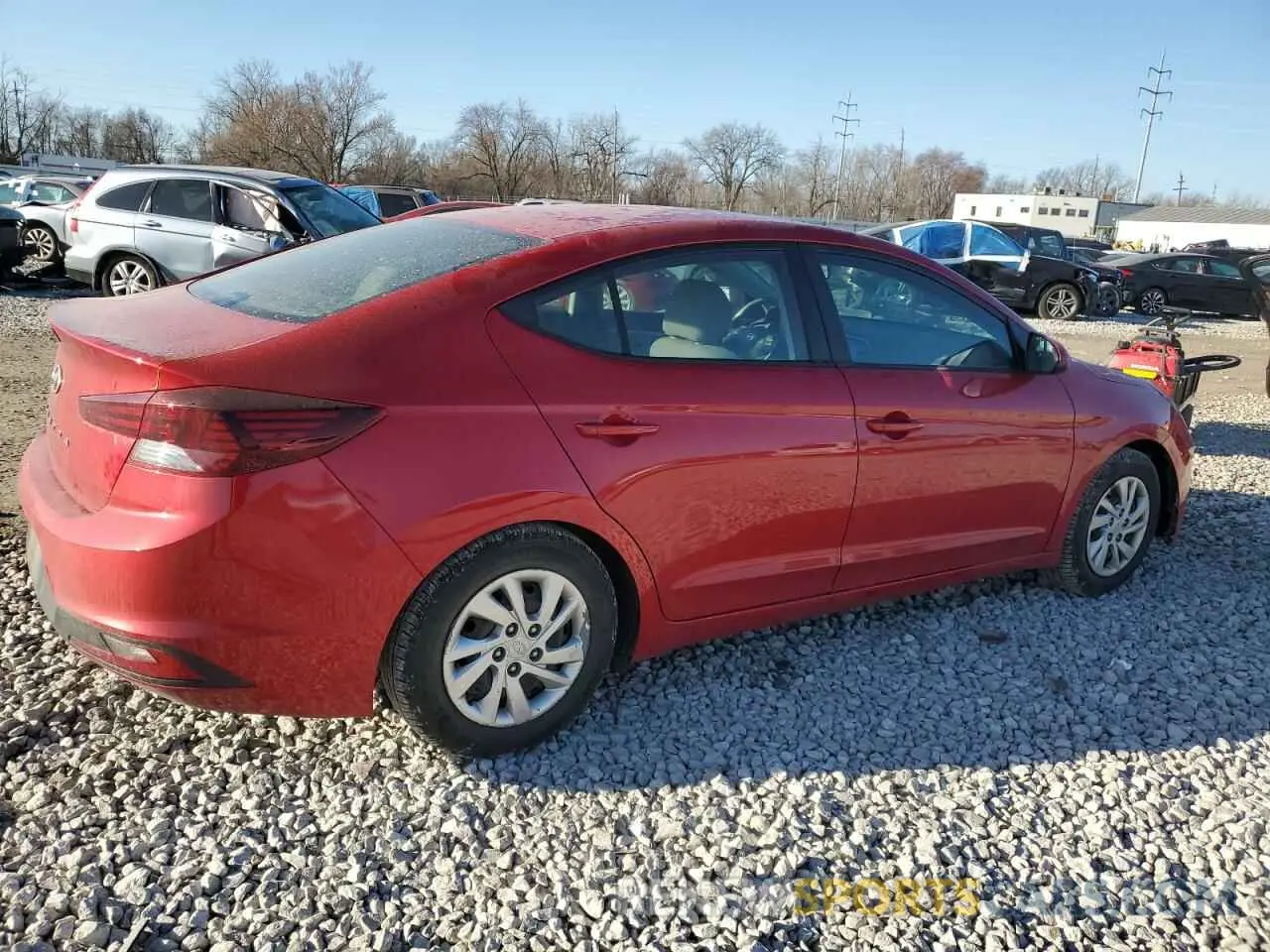 3 fotografías del automóvil dañado 5NPD74LF8LH599600 HYUNDAI ELANTRA 2020