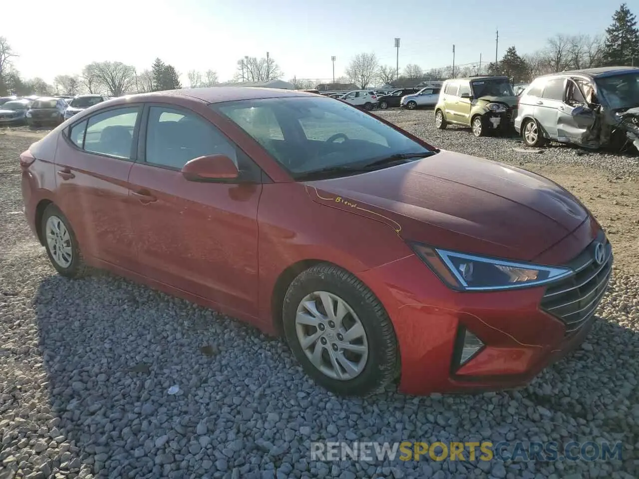 4 fotografías del automóvil dañado 5NPD74LF8LH599600 HYUNDAI ELANTRA 2020