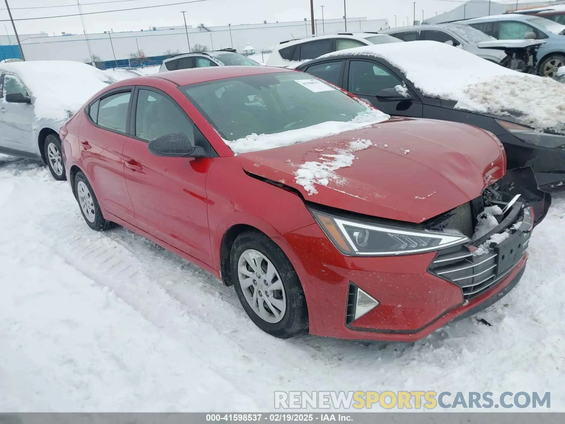 1 fotografías del automóvil dañado 5NPD74LF8LH605007 HYUNDAI ELANTRA 2020