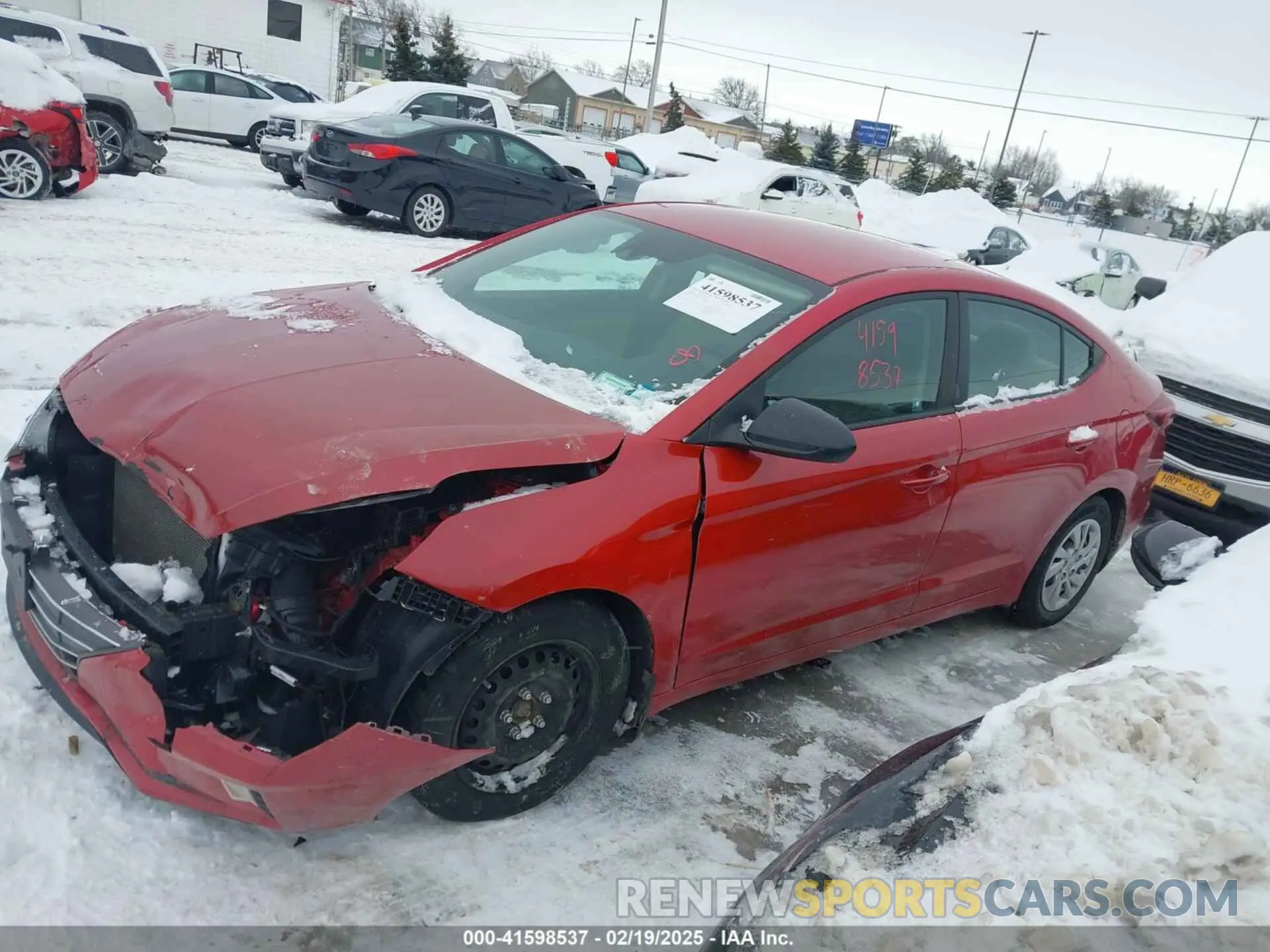 14 fotografías del automóvil dañado 5NPD74LF8LH605007 HYUNDAI ELANTRA 2020