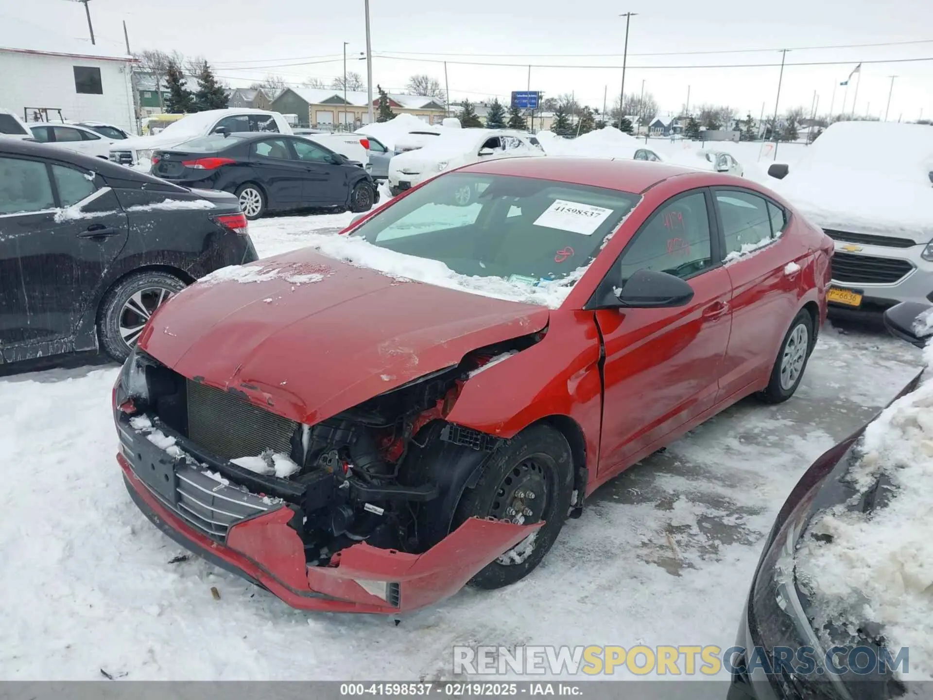 2 fotografías del automóvil dañado 5NPD74LF8LH605007 HYUNDAI ELANTRA 2020