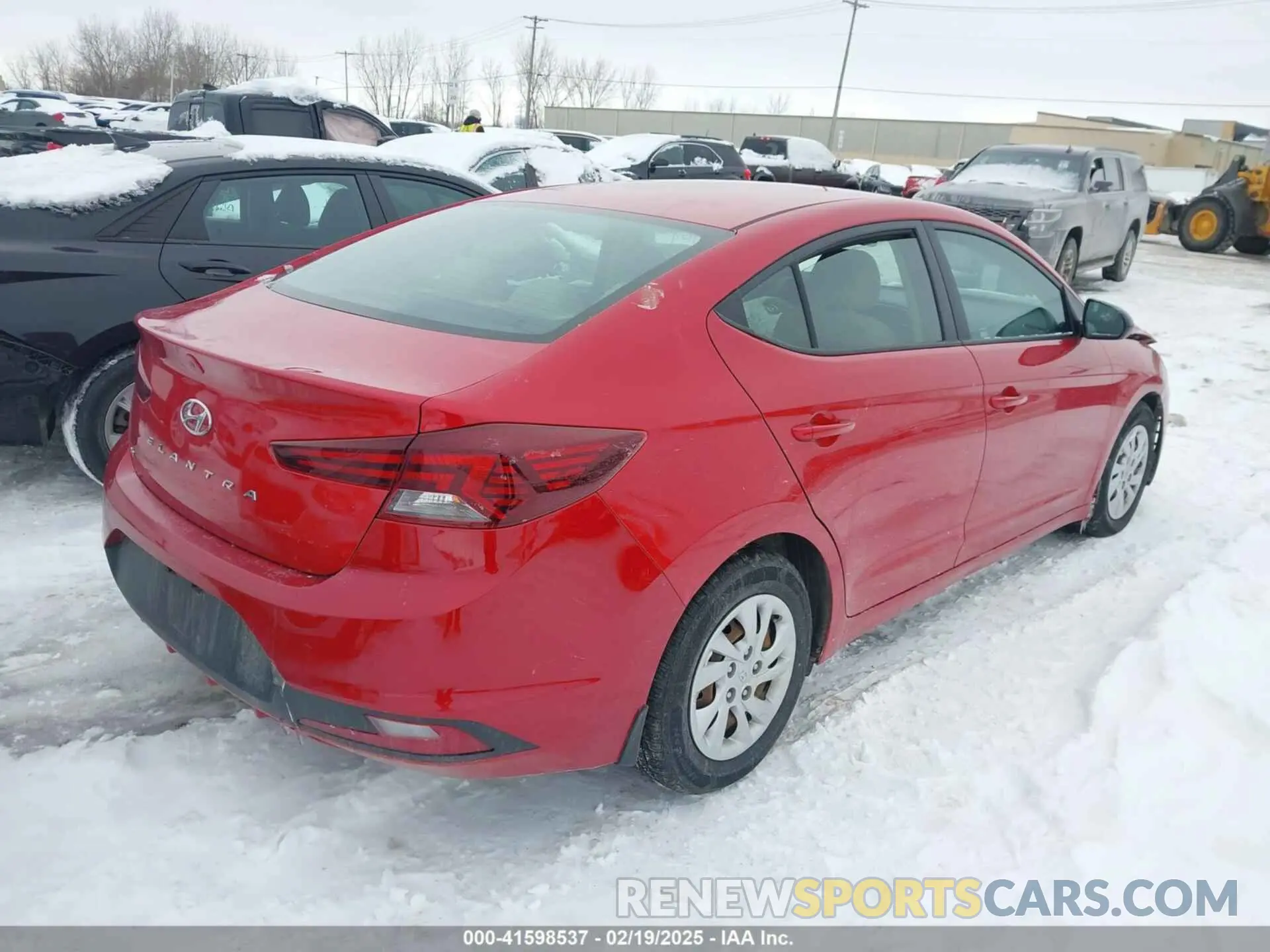 4 fotografías del automóvil dañado 5NPD74LF8LH605007 HYUNDAI ELANTRA 2020