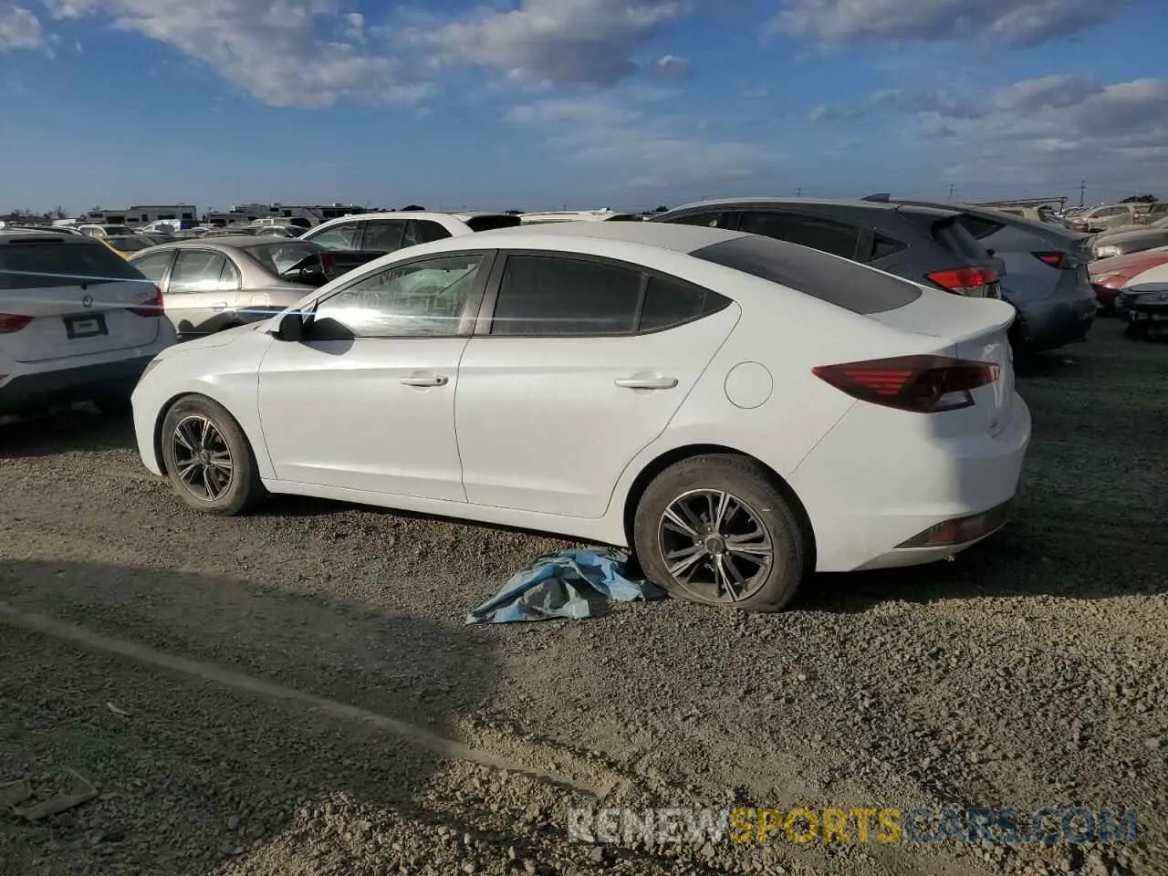 2 fotografías del automóvil dañado 5NPD74LF9LH506874 HYUNDAI ELANTRA 2020
