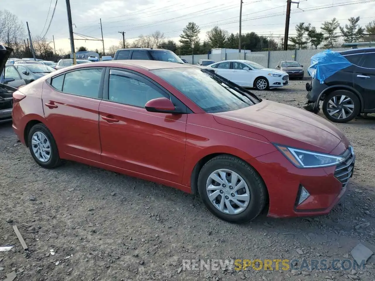 4 fotografías del automóvil dañado 5NPD74LF9LH525148 HYUNDAI ELANTRA 2020