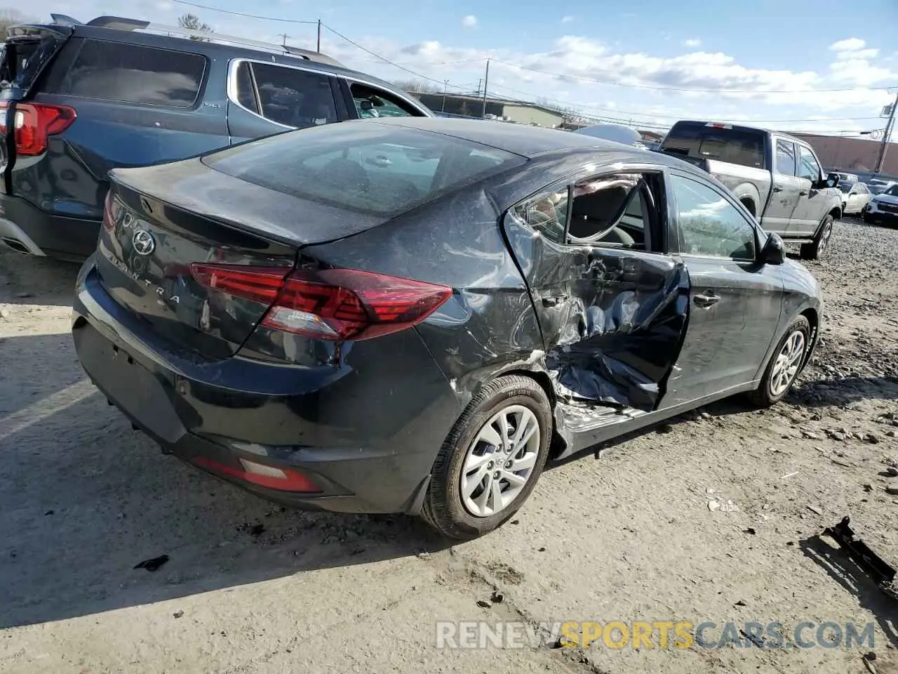 3 fotografías del automóvil dañado 5NPD74LF9LH586080 HYUNDAI ELANTRA 2020