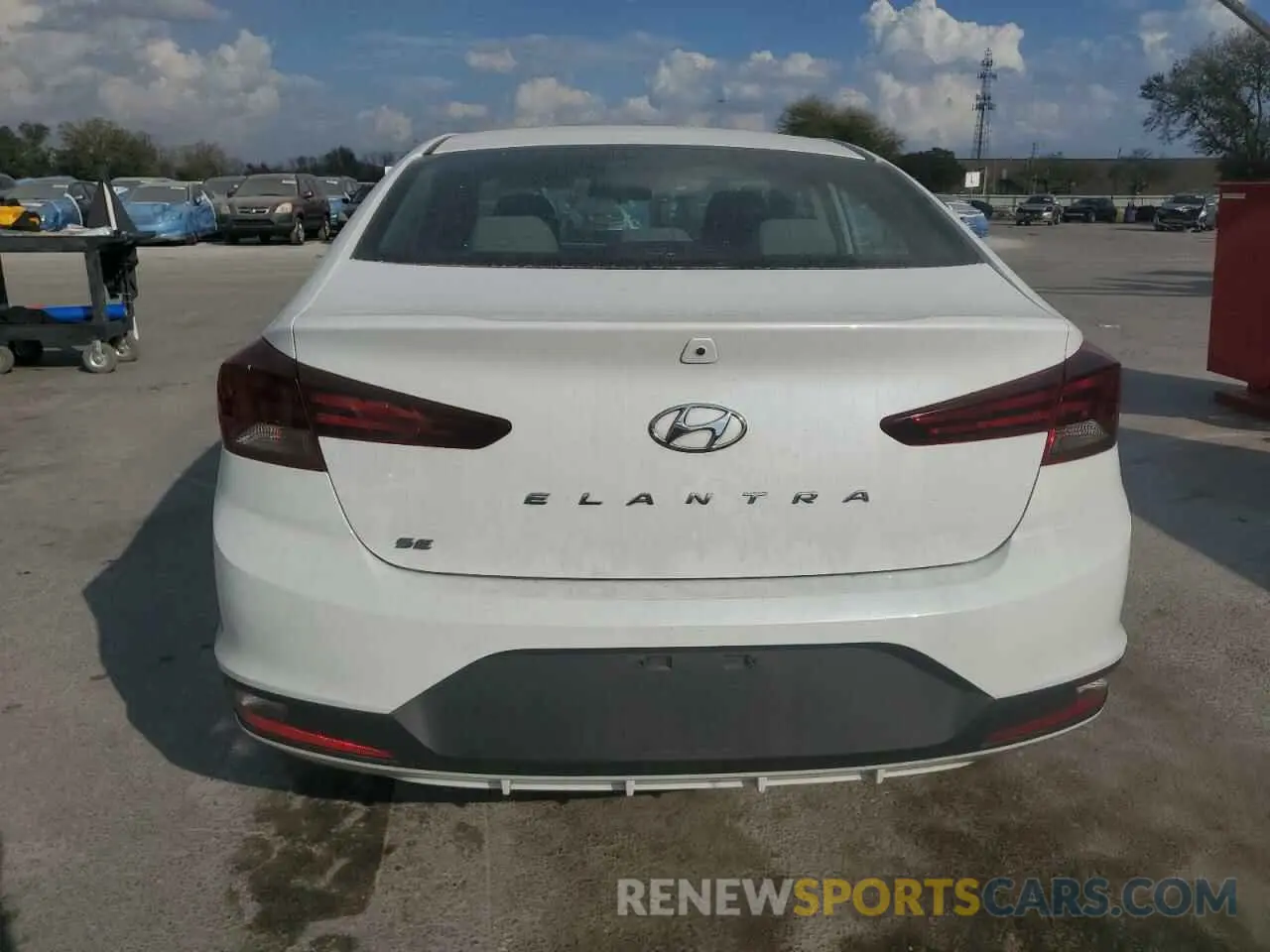 6 fotografías del automóvil dañado 5NPD74LF9LH589187 HYUNDAI ELANTRA 2020