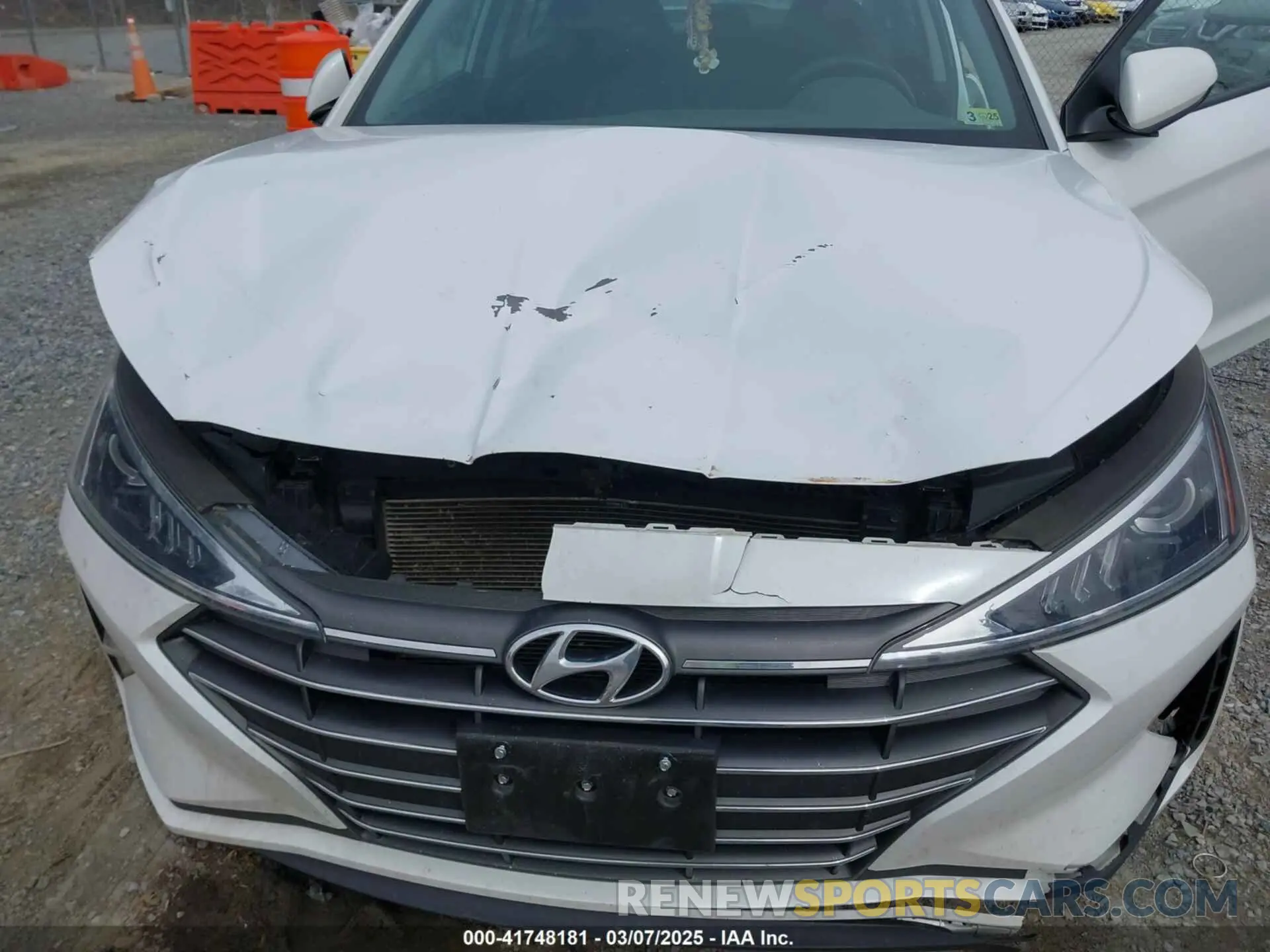 6 fotografías del automóvil dañado 5NPD74LF9LH597550 HYUNDAI ELANTRA 2020