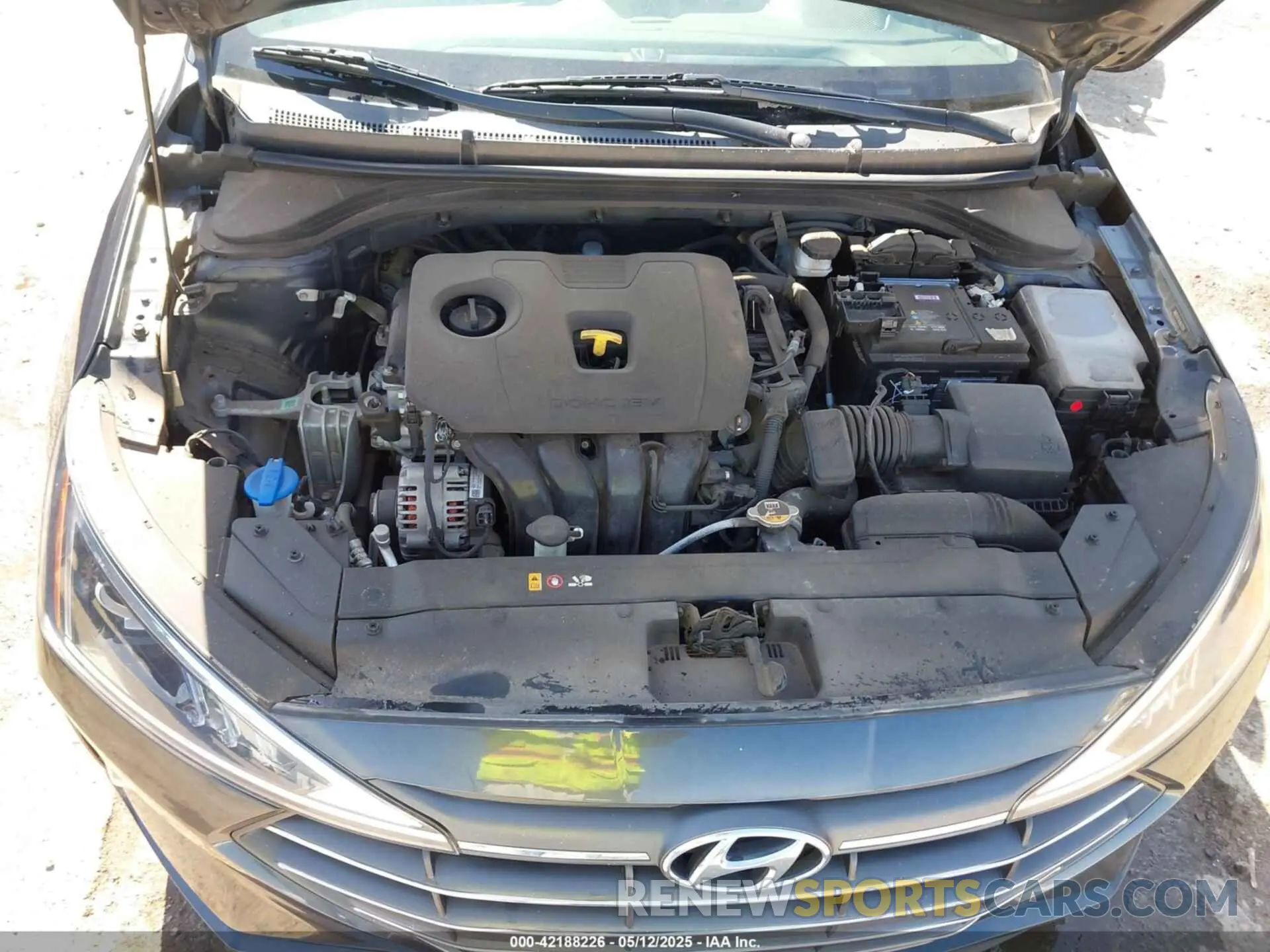 10 fotografías del automóvil dañado 5NPD74LF9LH607929 HYUNDAI ELANTRA 2020