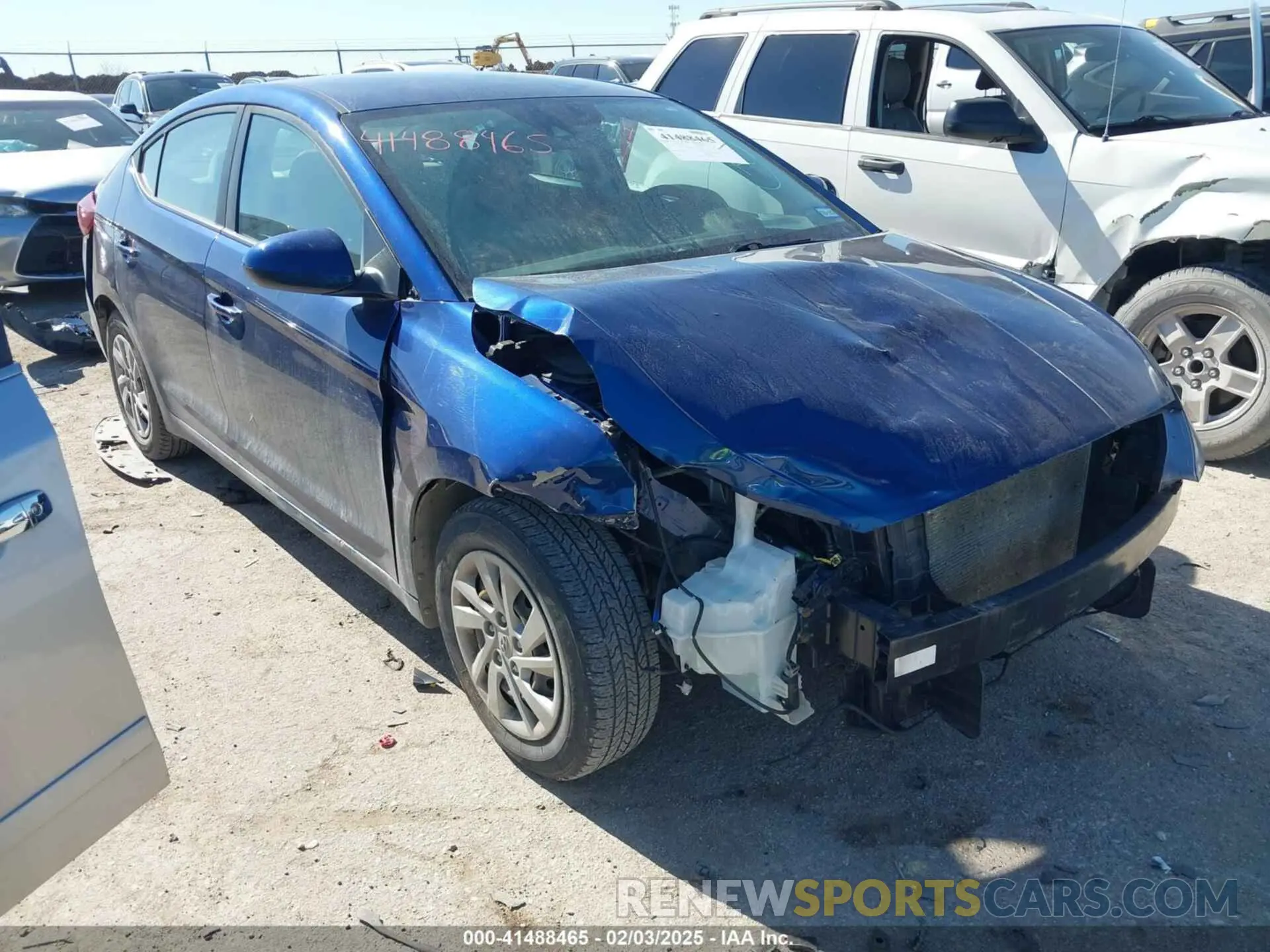 1 fotografías del automóvil dañado 5NPD74LFXLH515390 HYUNDAI ELANTRA 2020