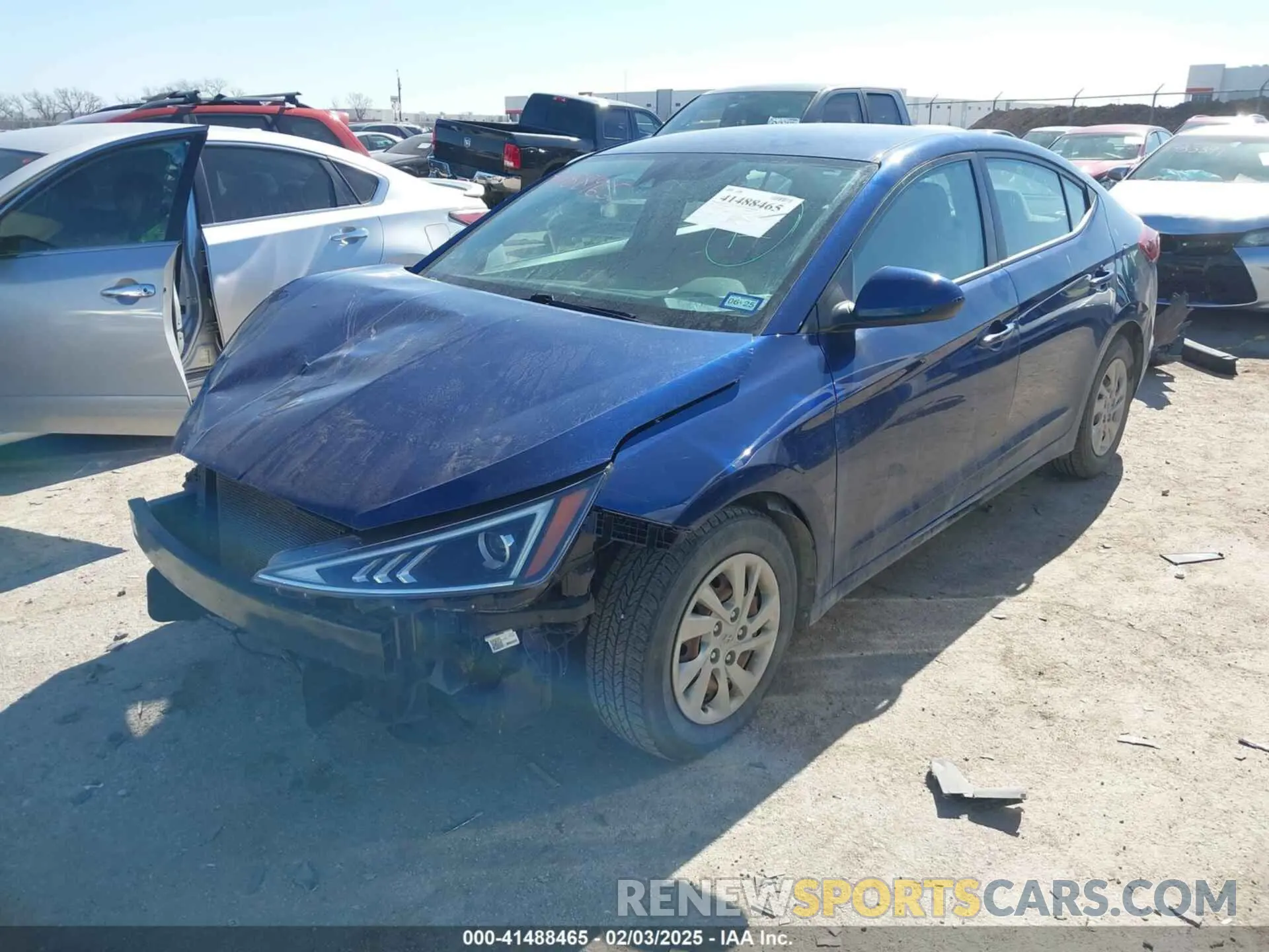 2 fotografías del automóvil dañado 5NPD74LFXLH515390 HYUNDAI ELANTRA 2020
