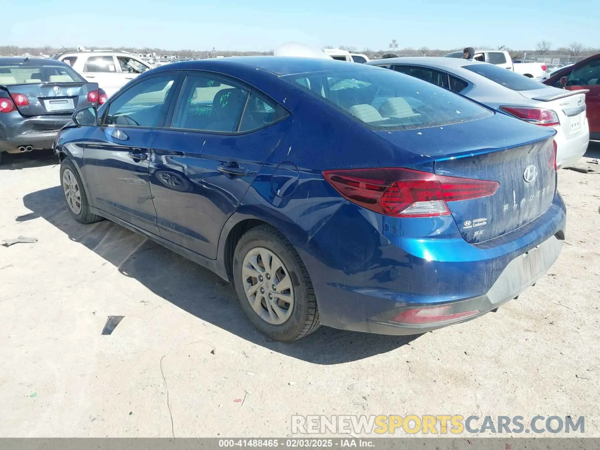 3 fotografías del automóvil dañado 5NPD74LFXLH515390 HYUNDAI ELANTRA 2020