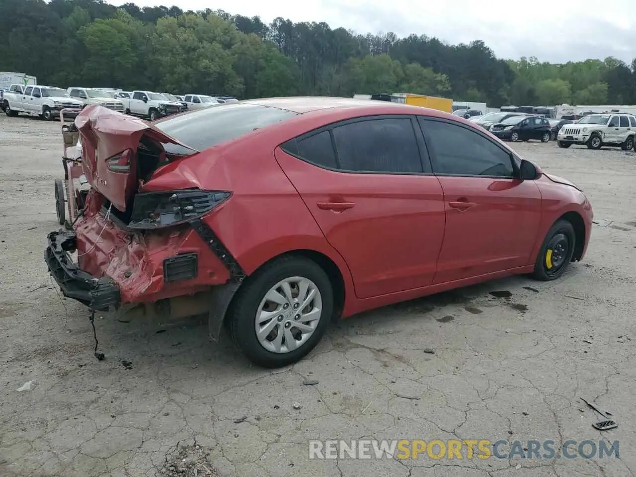 3 fotografías del automóvil dañado 5NPD74LFXLH516054 HYUNDAI ELANTRA 2020