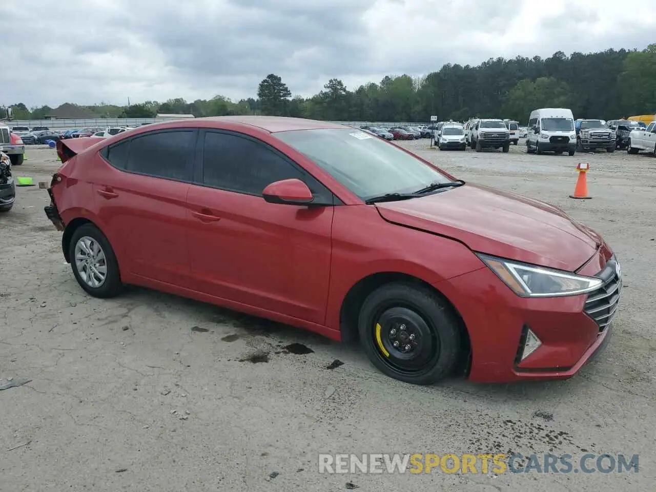 4 fotografías del automóvil dañado 5NPD74LFXLH516054 HYUNDAI ELANTRA 2020