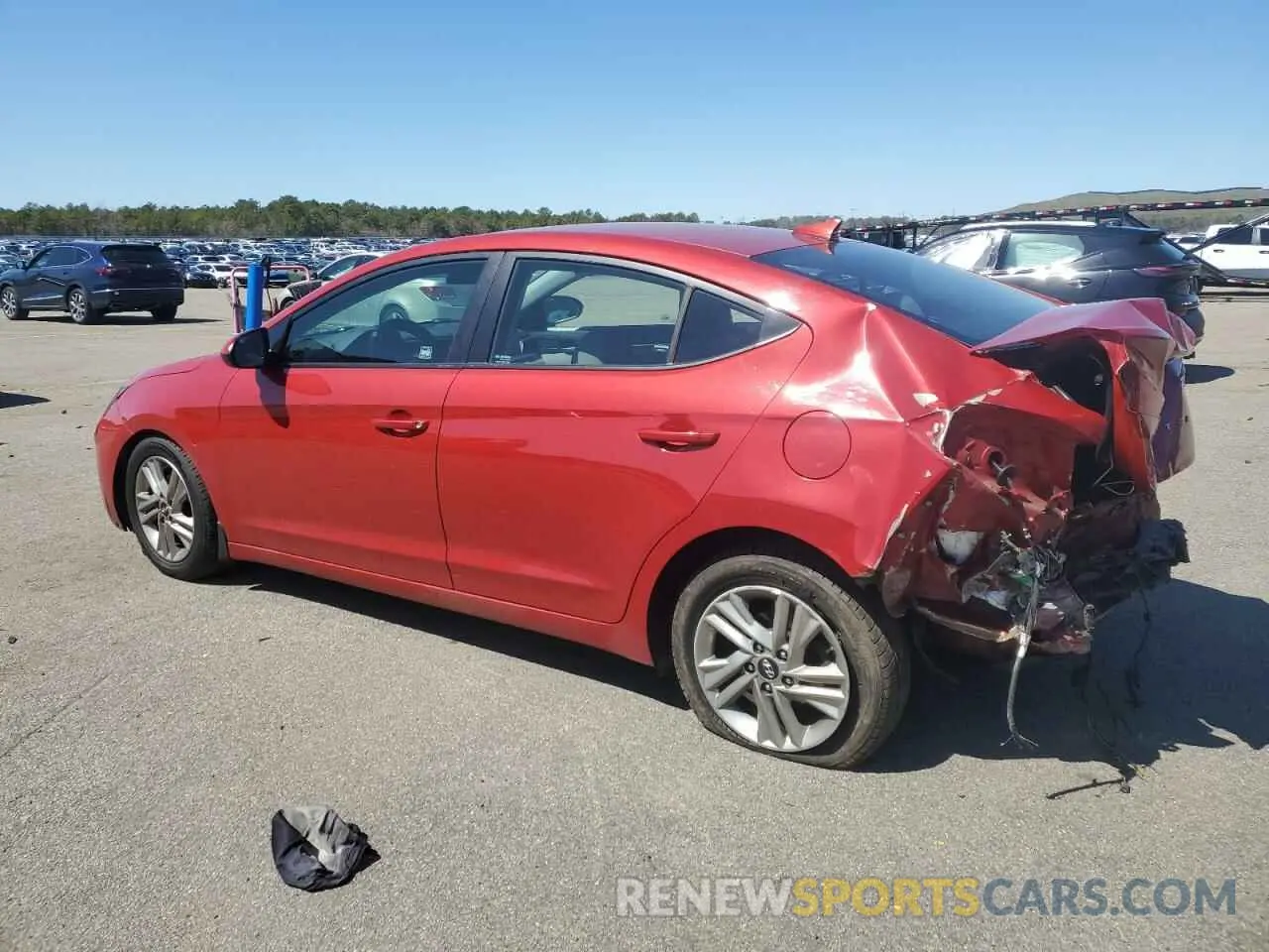 2 fotografías del automóvil dañado 5NPD84LF0LH510423 HYUNDAI ELANTRA 2020