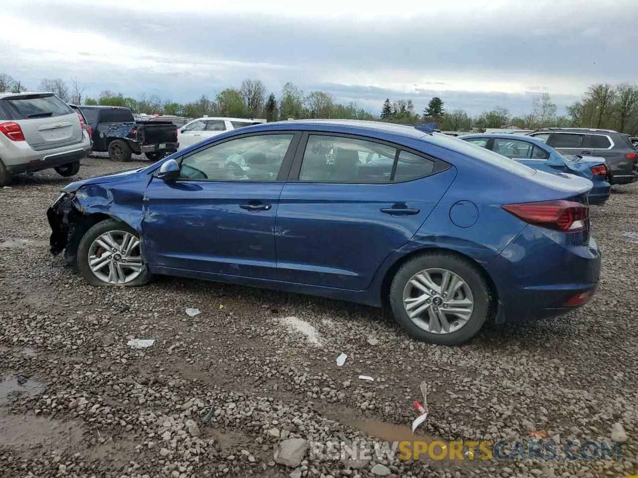 2 fotografías del automóvil dañado 5NPD84LF0LH616337 HYUNDAI ELANTRA 2020