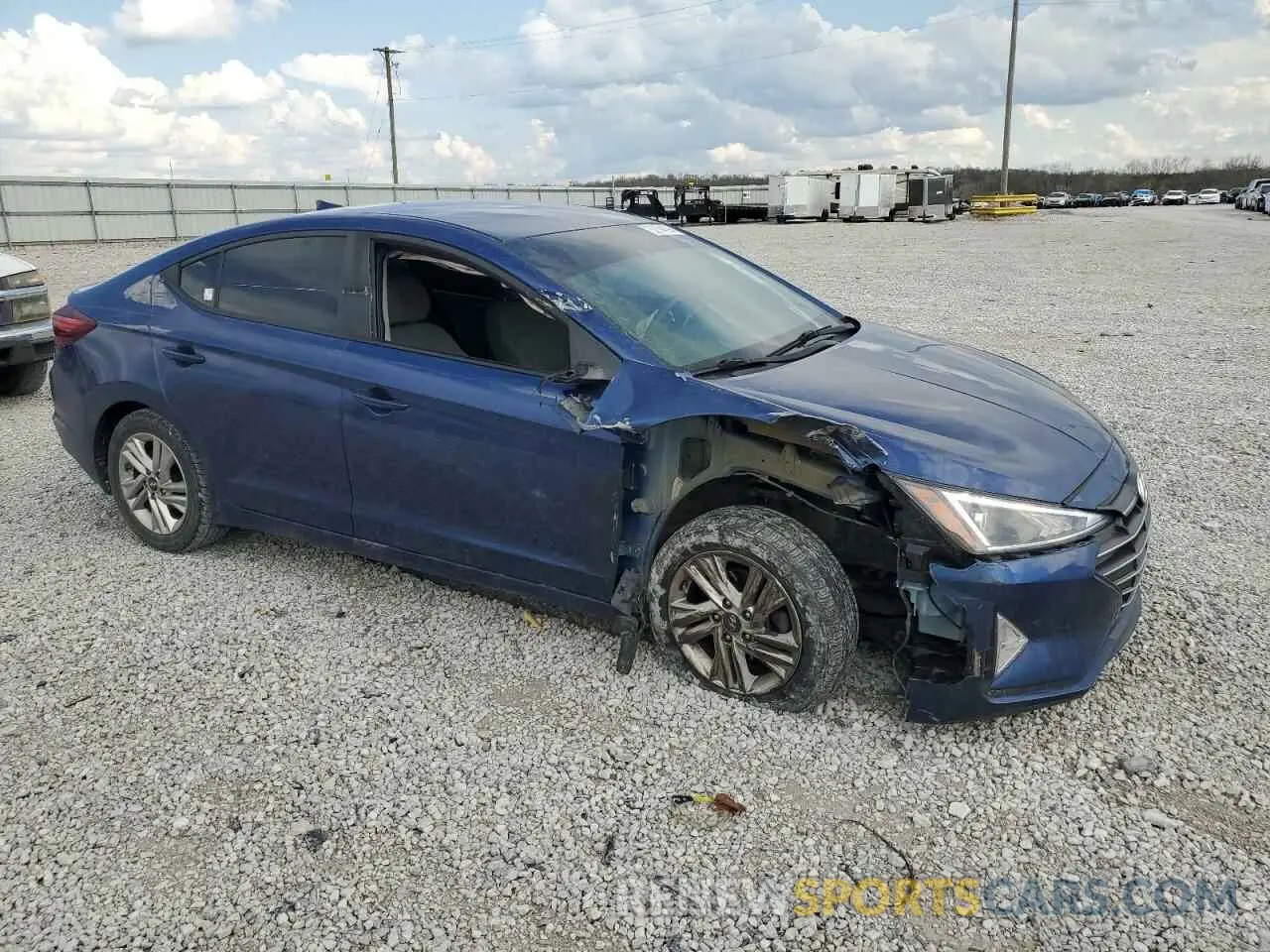 4 fotografías del automóvil dañado 5NPD84LF1LH522029 HYUNDAI ELANTRA 2020