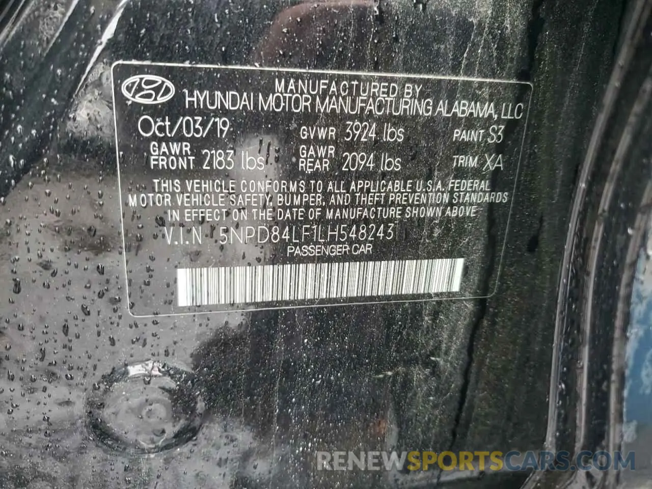 13 fotografías del automóvil dañado 5NPD84LF1LH548243 HYUNDAI ELANTRA 2020