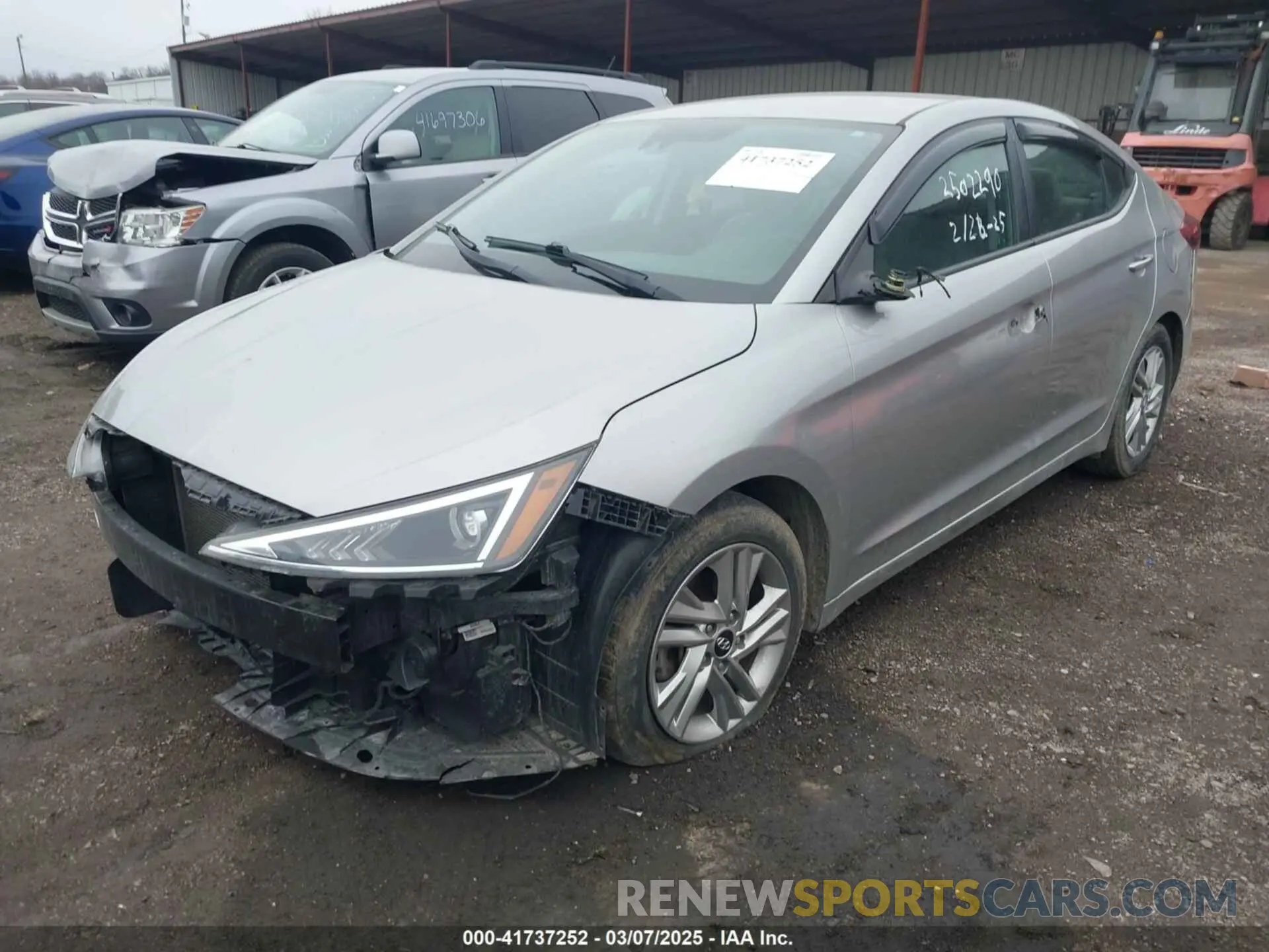 2 fotografías del automóvil dañado 5NPD84LF1LH567004 HYUNDAI ELANTRA 2020