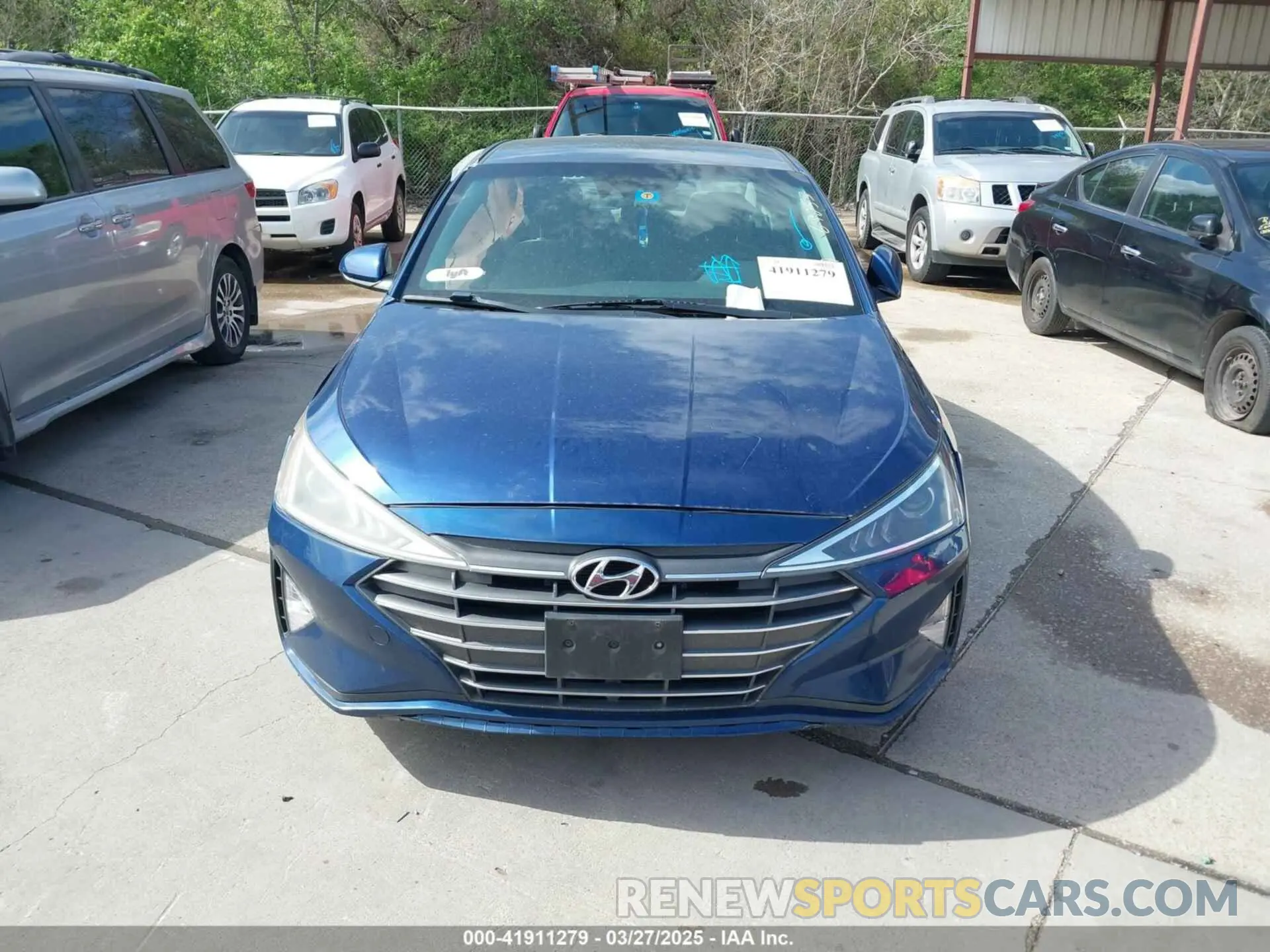 12 fotografías del automóvil dañado 5NPD84LF1LH573658 HYUNDAI ELANTRA 2020