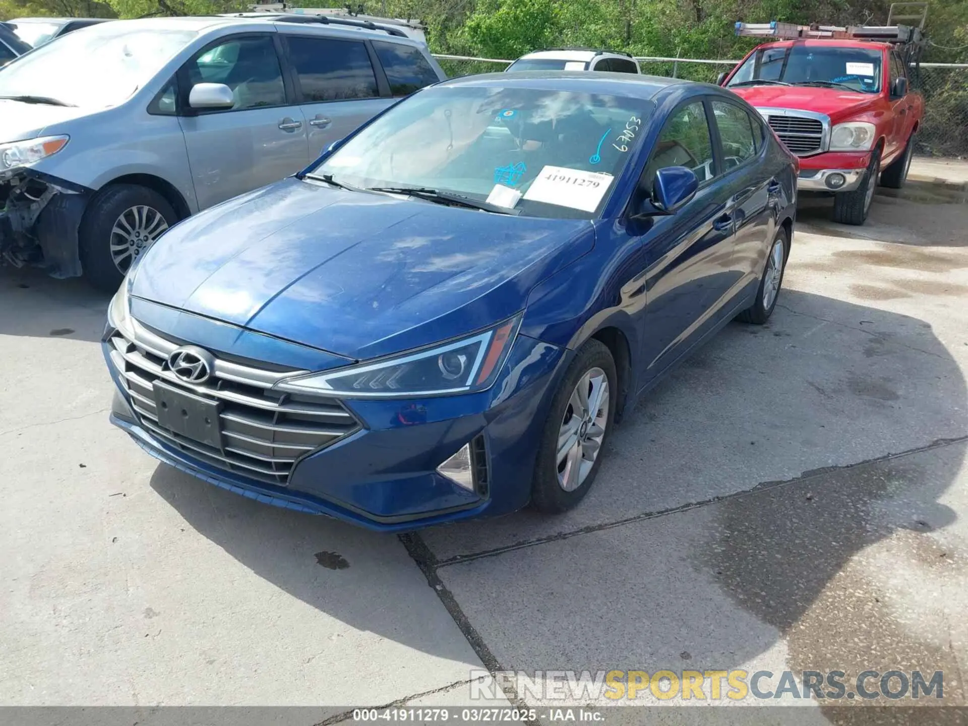 2 fotografías del automóvil dañado 5NPD84LF1LH573658 HYUNDAI ELANTRA 2020