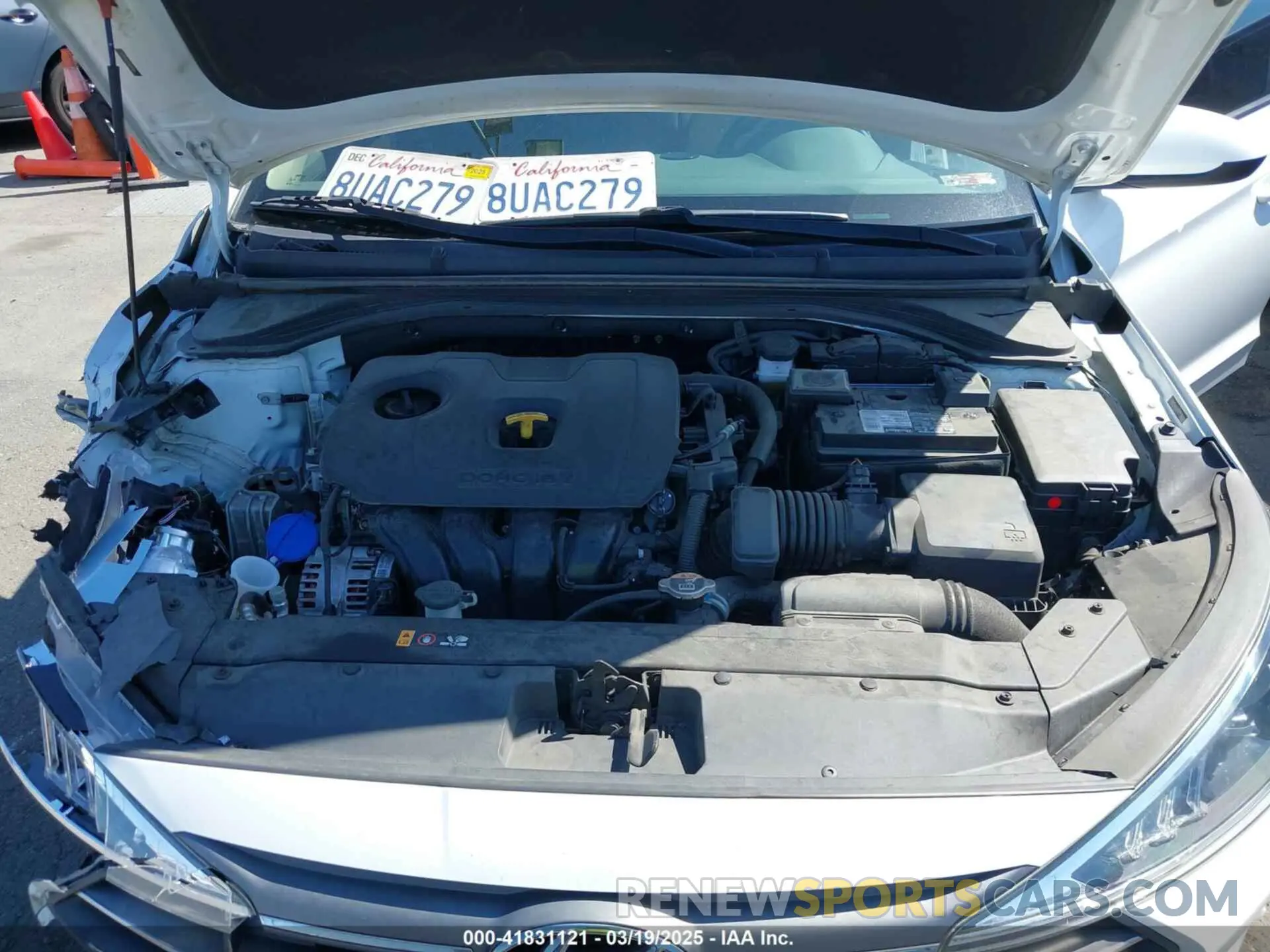 10 fotografías del automóvil dañado 5NPD84LF1LH603581 HYUNDAI ELANTRA 2020