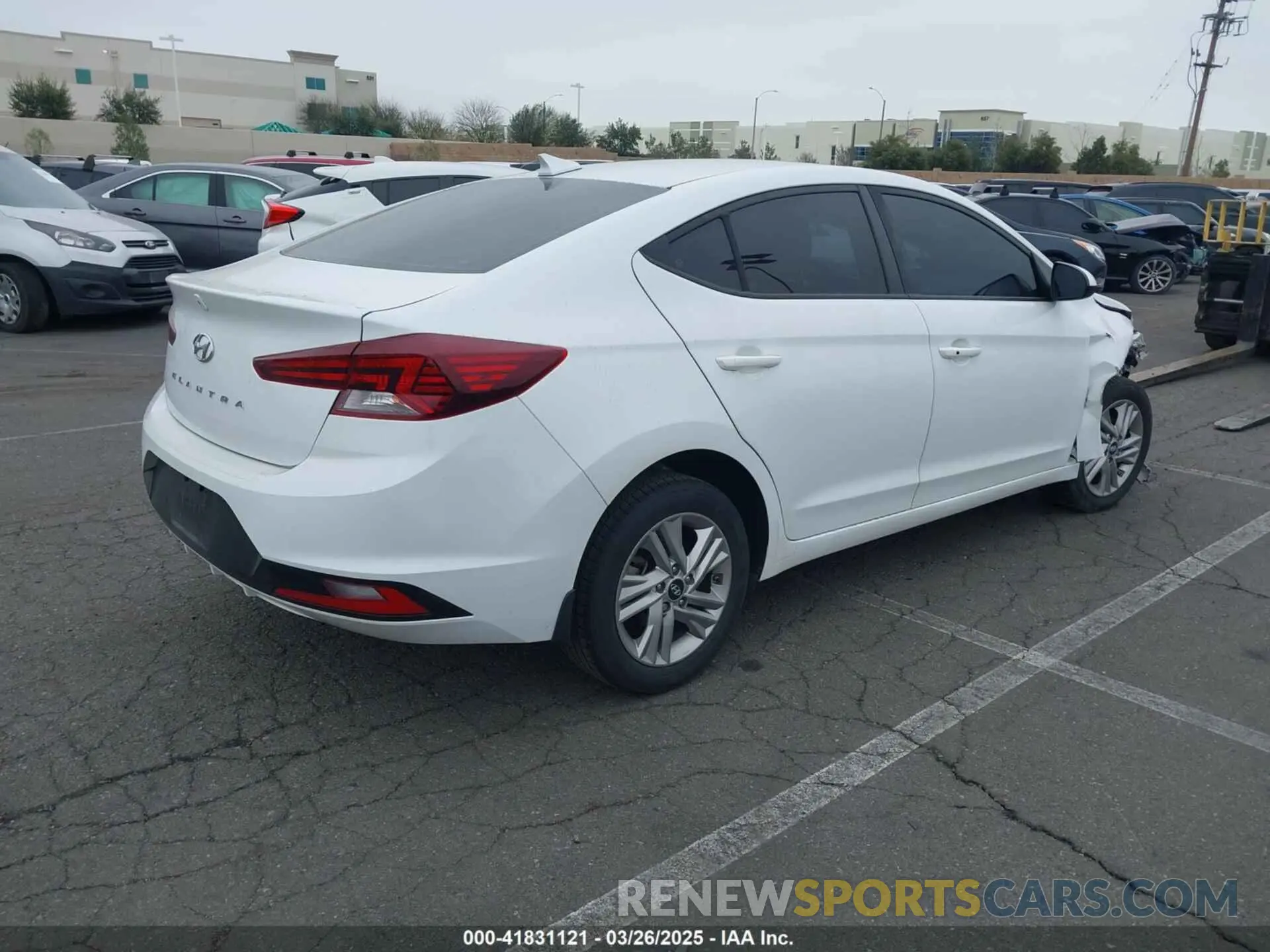 4 fotografías del automóvil dañado 5NPD84LF1LH603581 HYUNDAI ELANTRA 2020