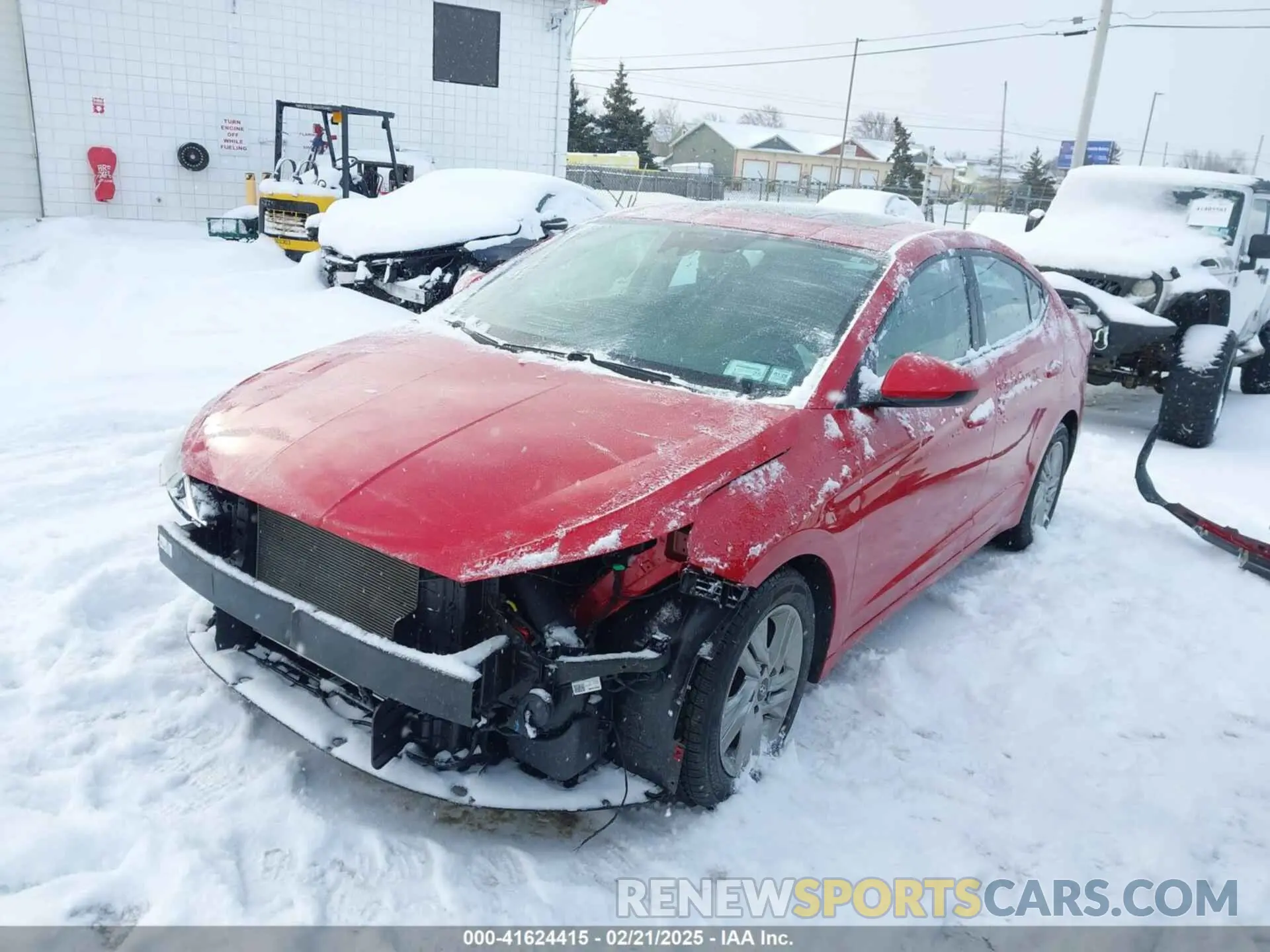 2 fotografías del automóvil dañado 5NPD84LF1LH606853 HYUNDAI ELANTRA 2020