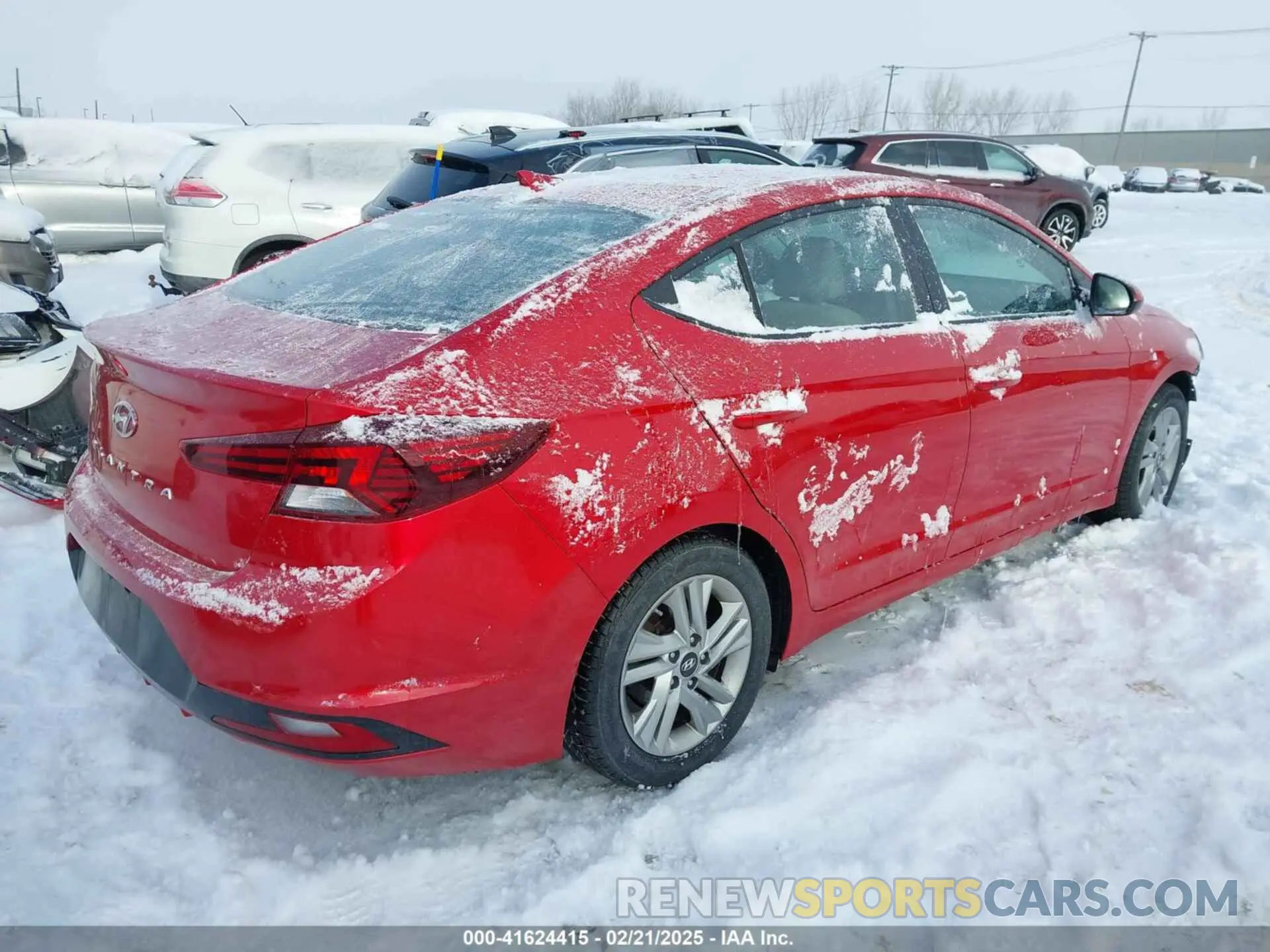 4 fotografías del automóvil dañado 5NPD84LF1LH606853 HYUNDAI ELANTRA 2020