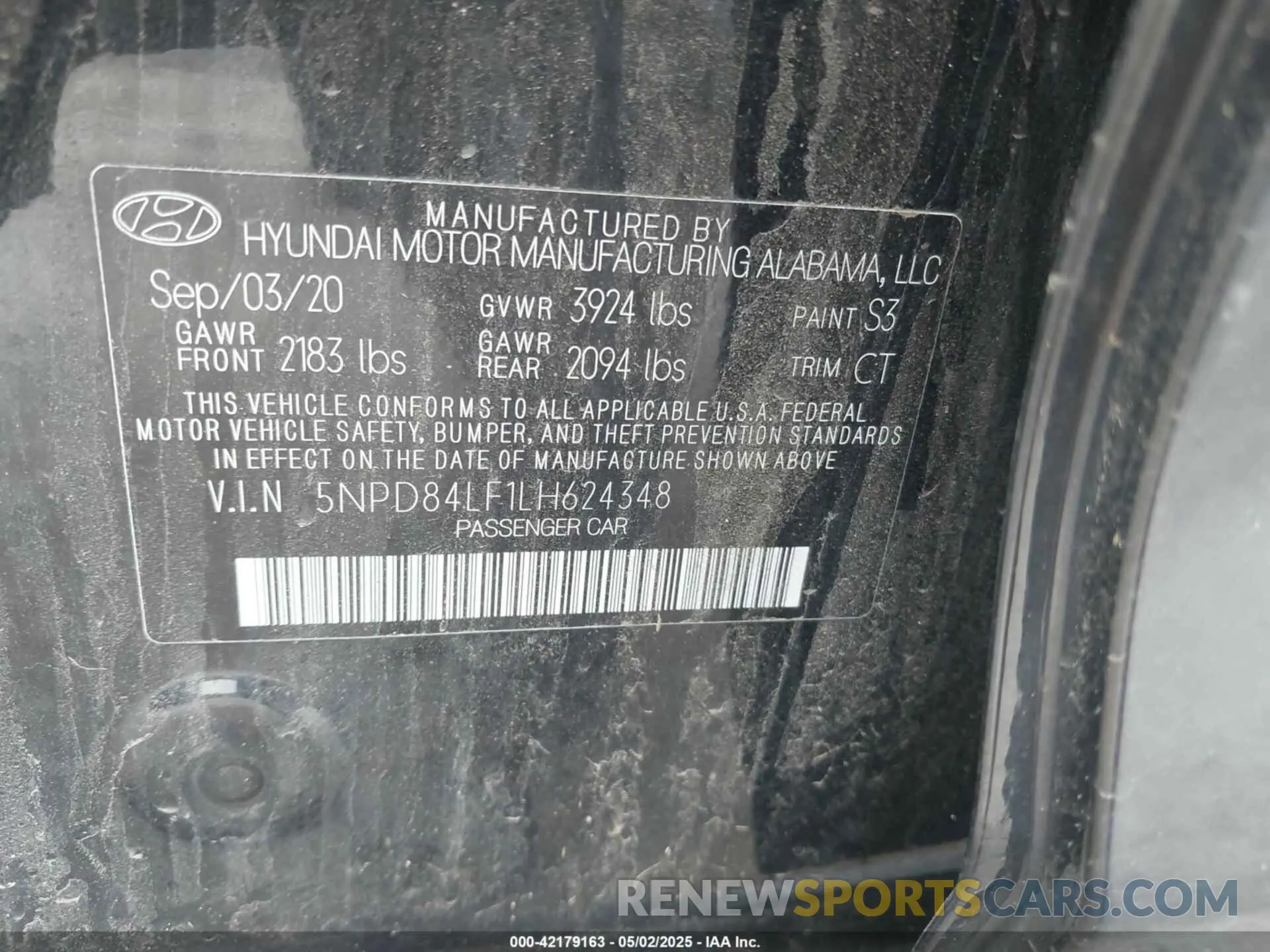 9 fotografías del automóvil dañado 5NPD84LF1LH624348 HYUNDAI ELANTRA 2020
