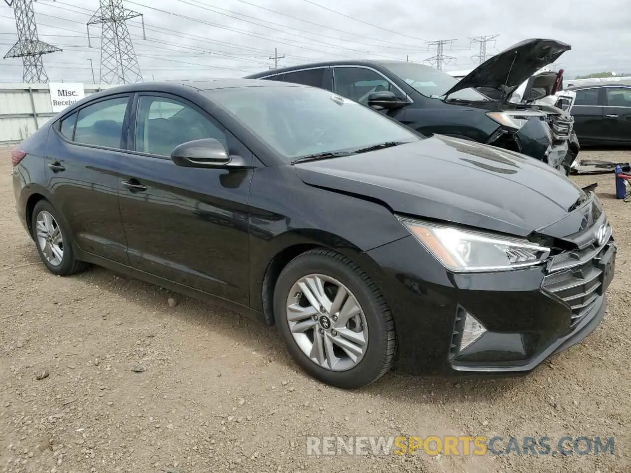 4 fotografías del automóvil dañado 5NPD84LF2LH546839 HYUNDAI ELANTRA 2020