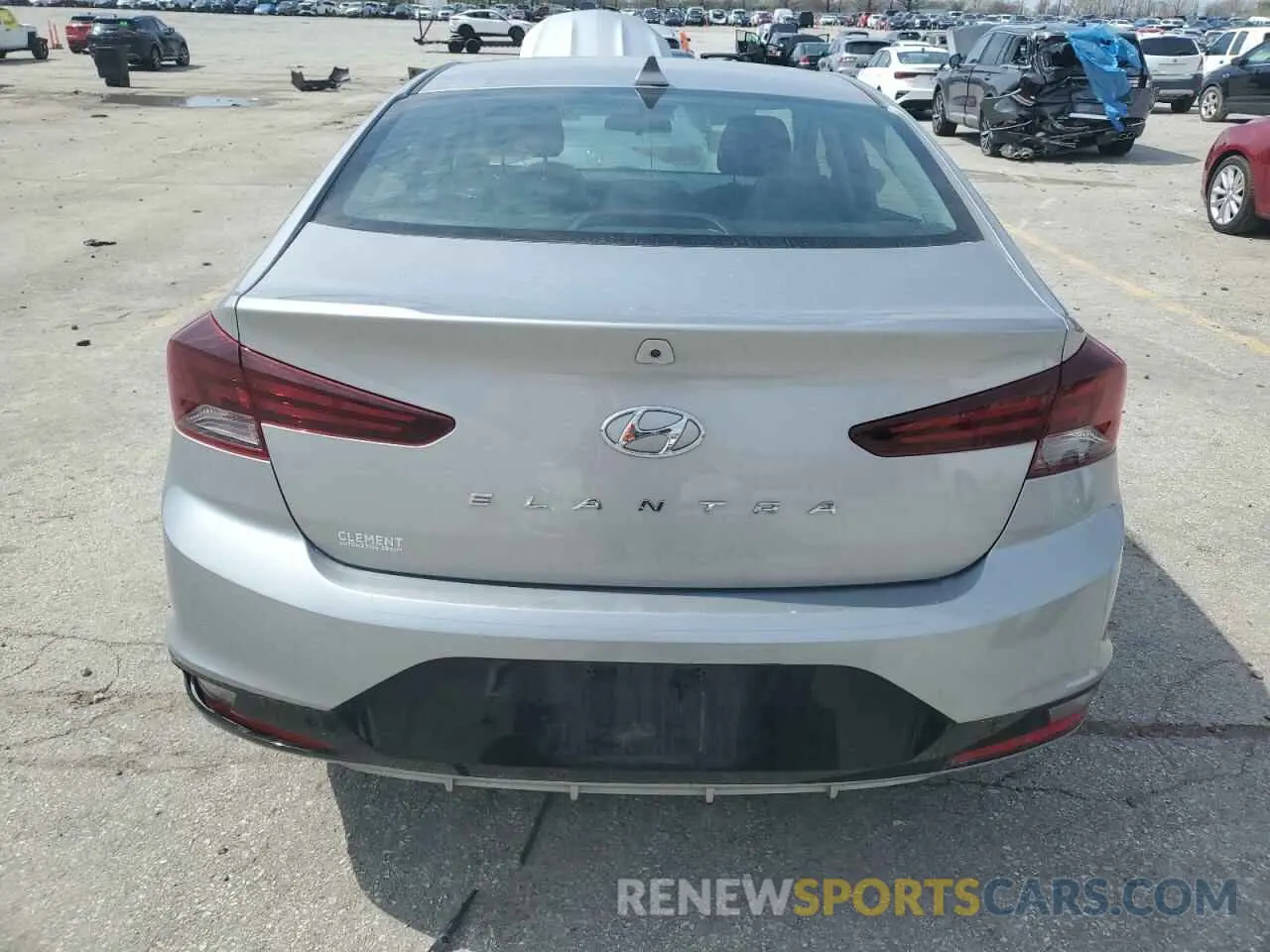 6 fotografías del automóvil dañado 5NPD84LF2LH570283 HYUNDAI ELANTRA 2020