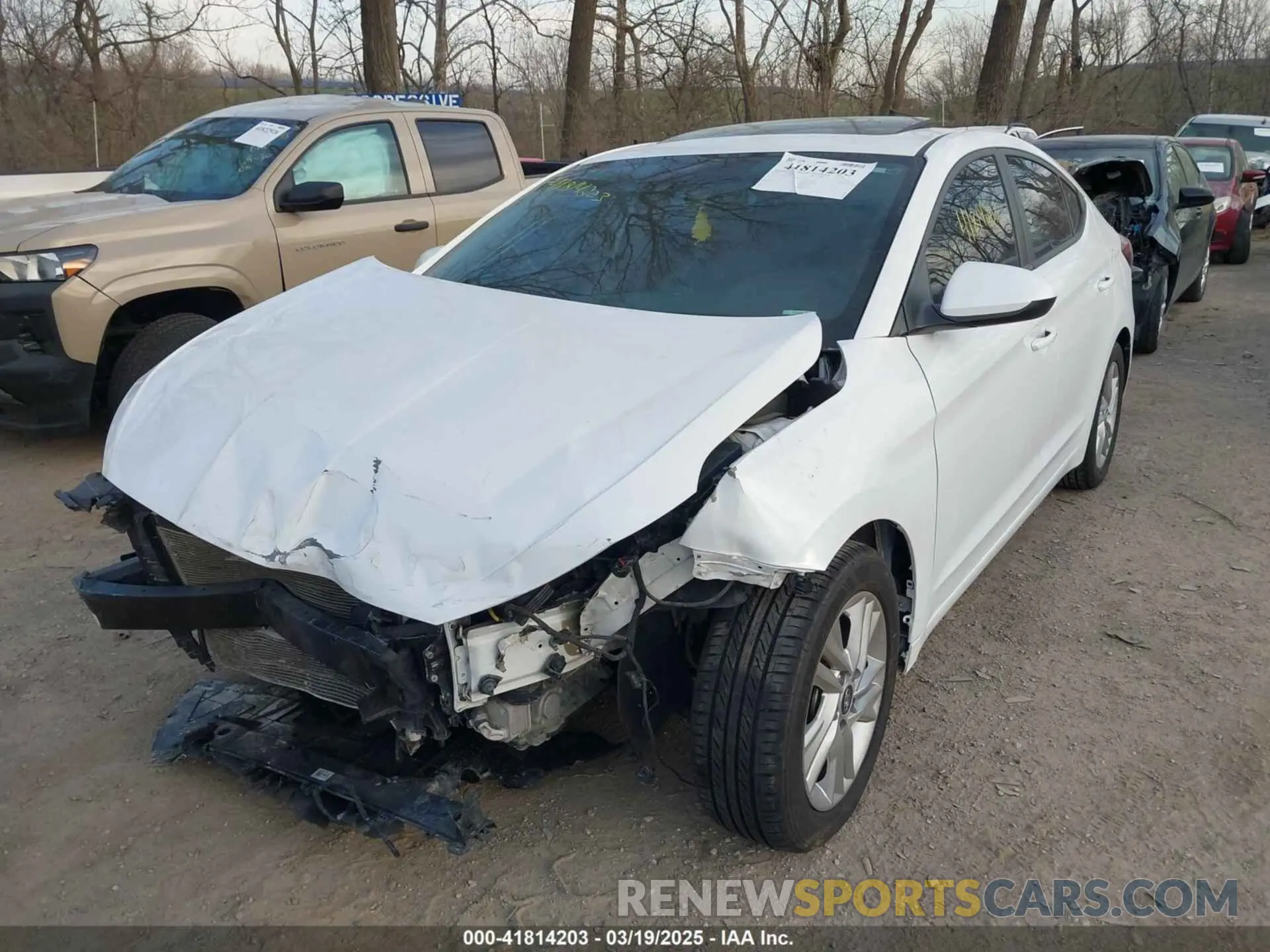 2 fotografías del automóvil dañado 5NPD84LF2LH601712 HYUNDAI ELANTRA 2020